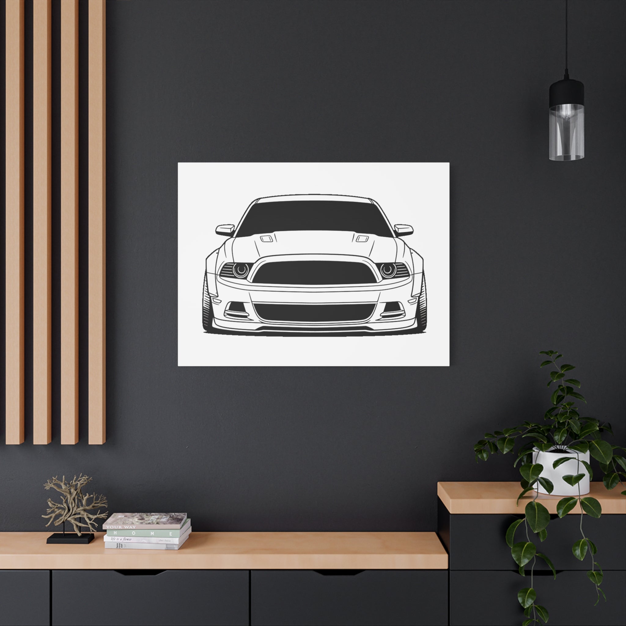 Ford Mustang GT (S197) Canvas Wall Art