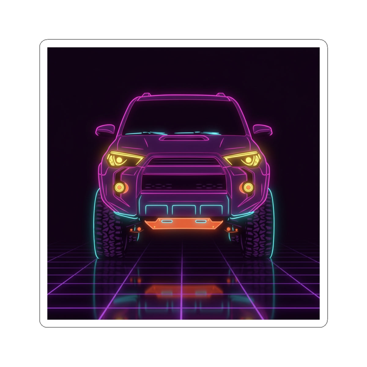 Toyota 4Runner TRD Pro Neon Synthwave Sticker