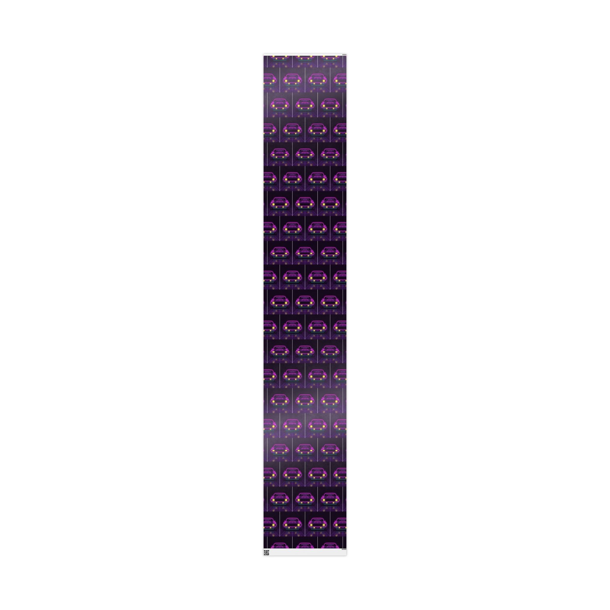 1969 Chevrolet Camaro SS Neon Synthwave Gift Wrapping Paper