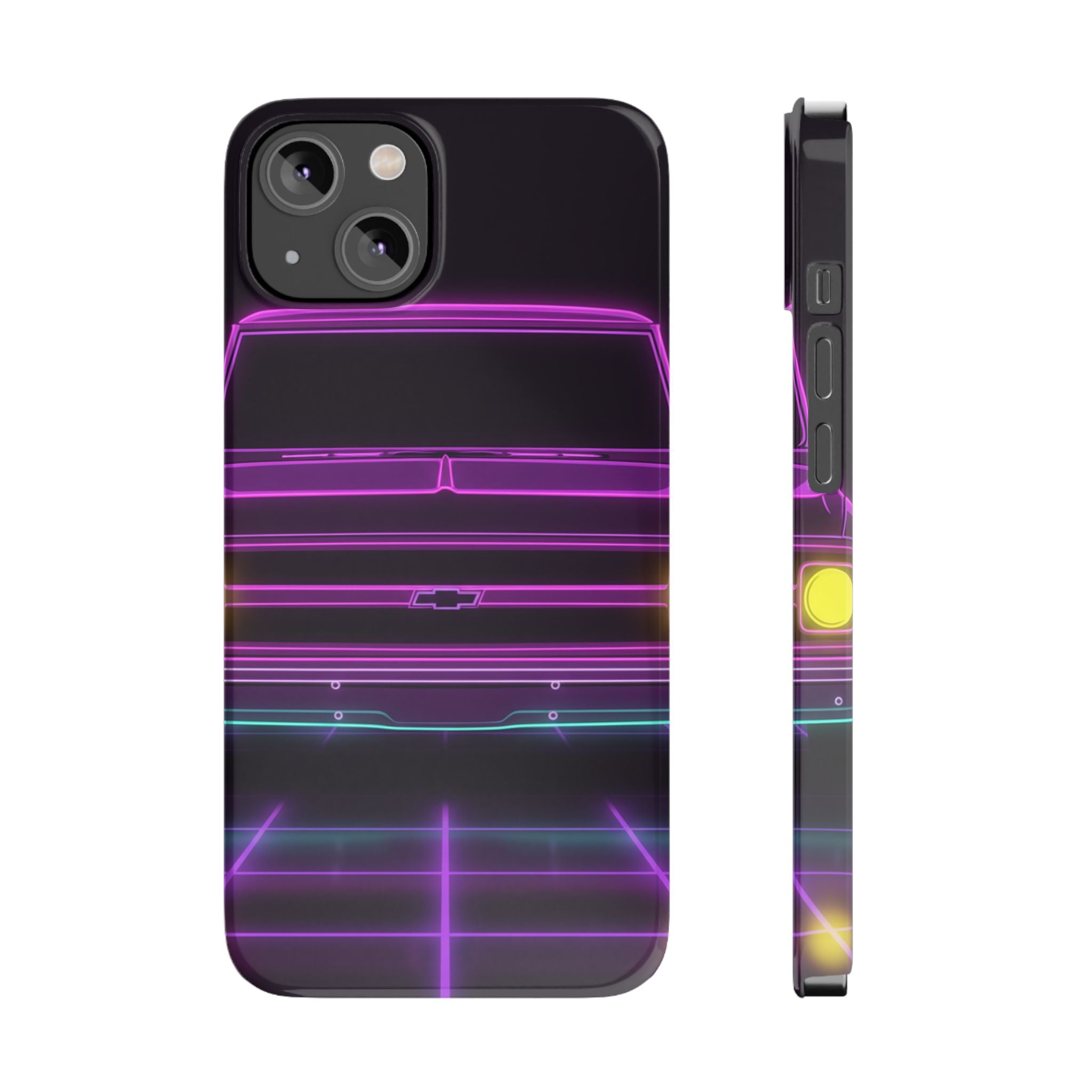 Chevy C10 Pickup (1967-72) Pro-Touring Neon Synthwave Phone Case