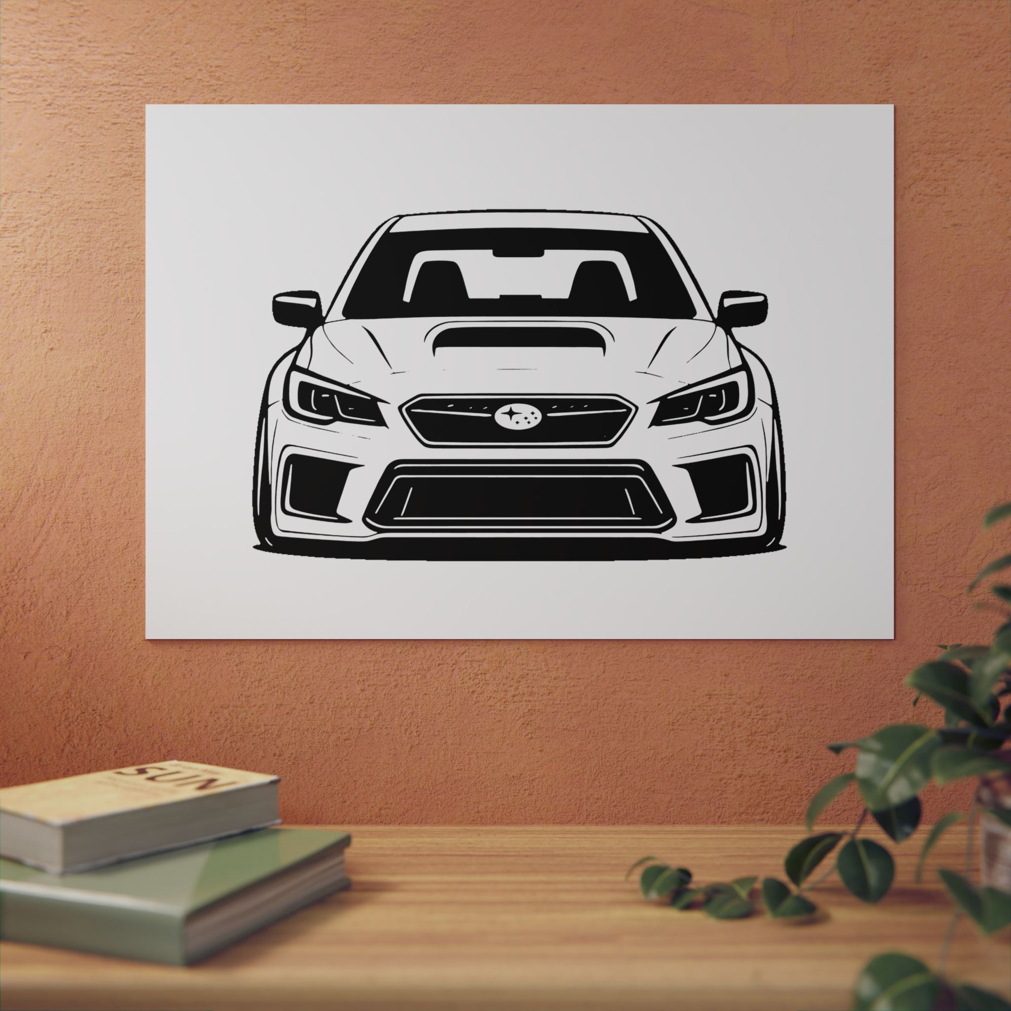 Subaru WRX STI Metal Wall Sign