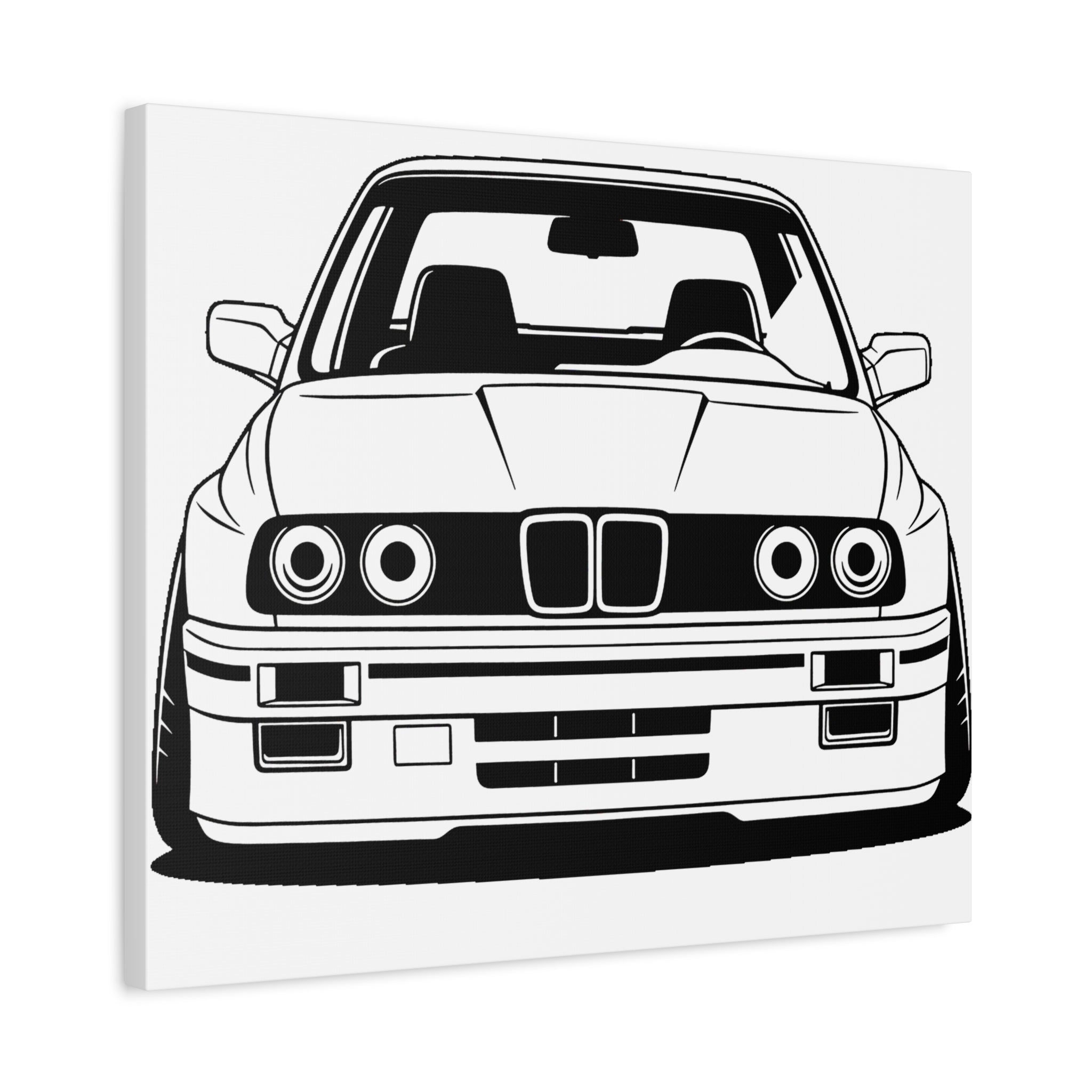 BMW E30 Canvas Wall Art