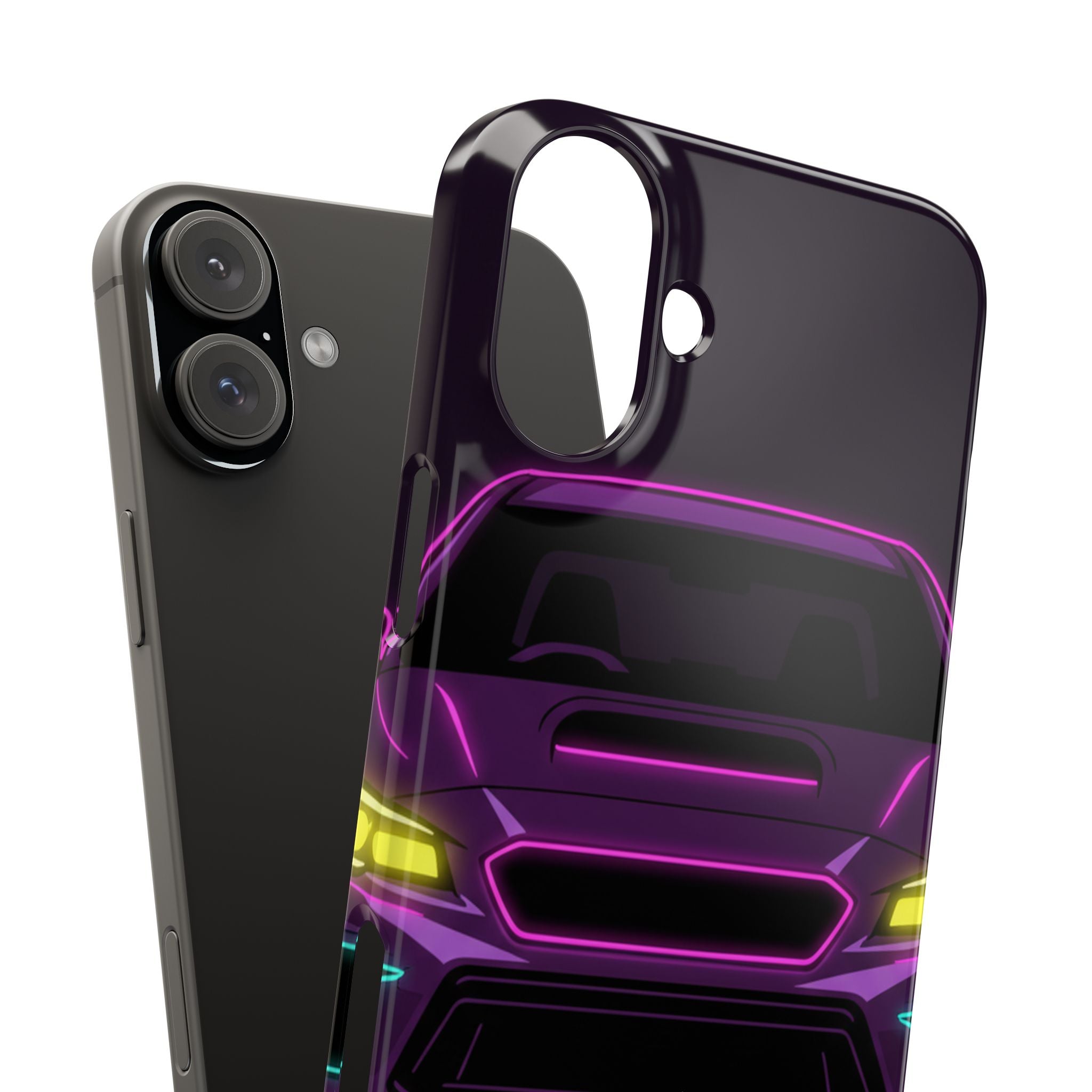 Subaru WRX STI Neon Synthwave Phone Case