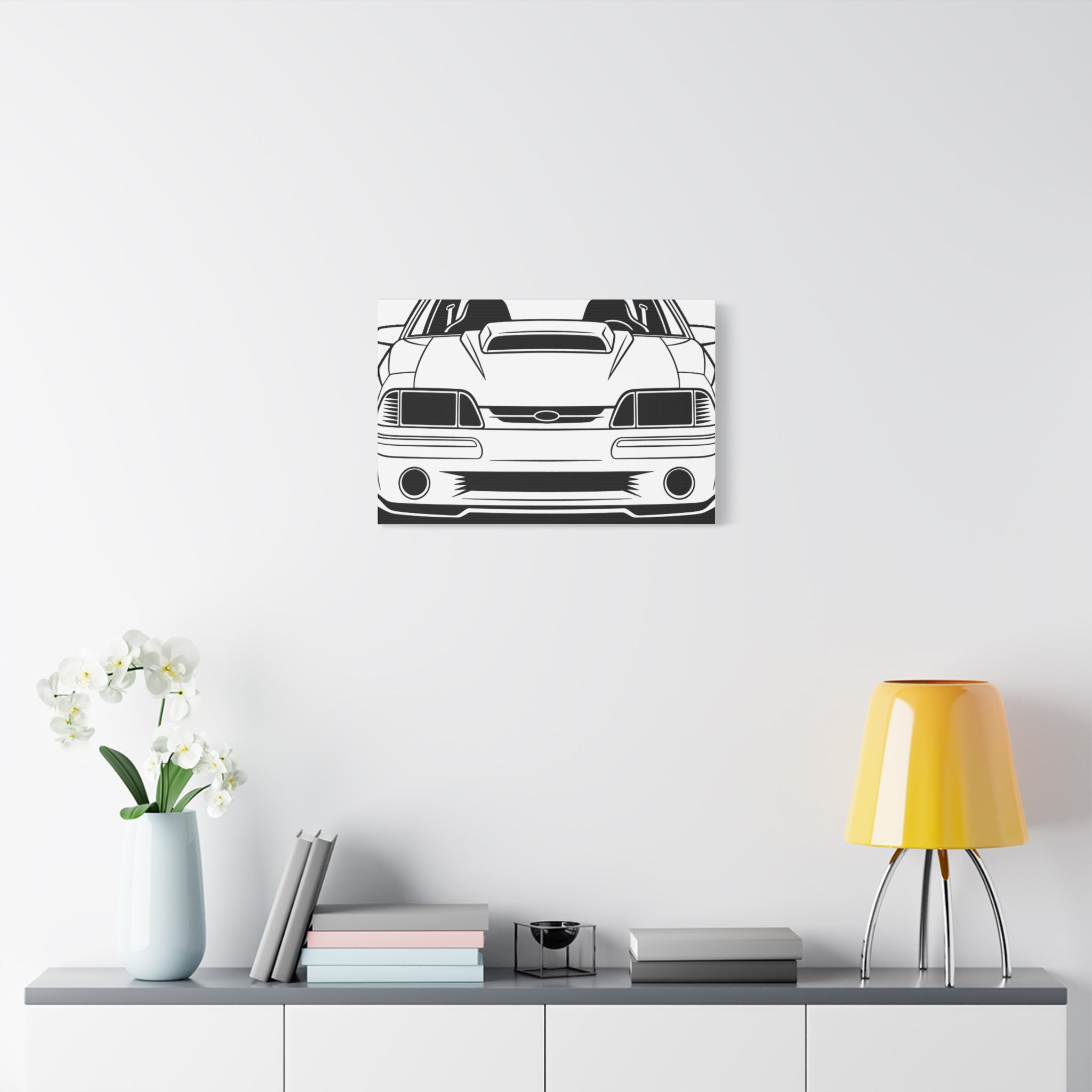 Ford Mustang Fox Body GT Canvas Wall Art