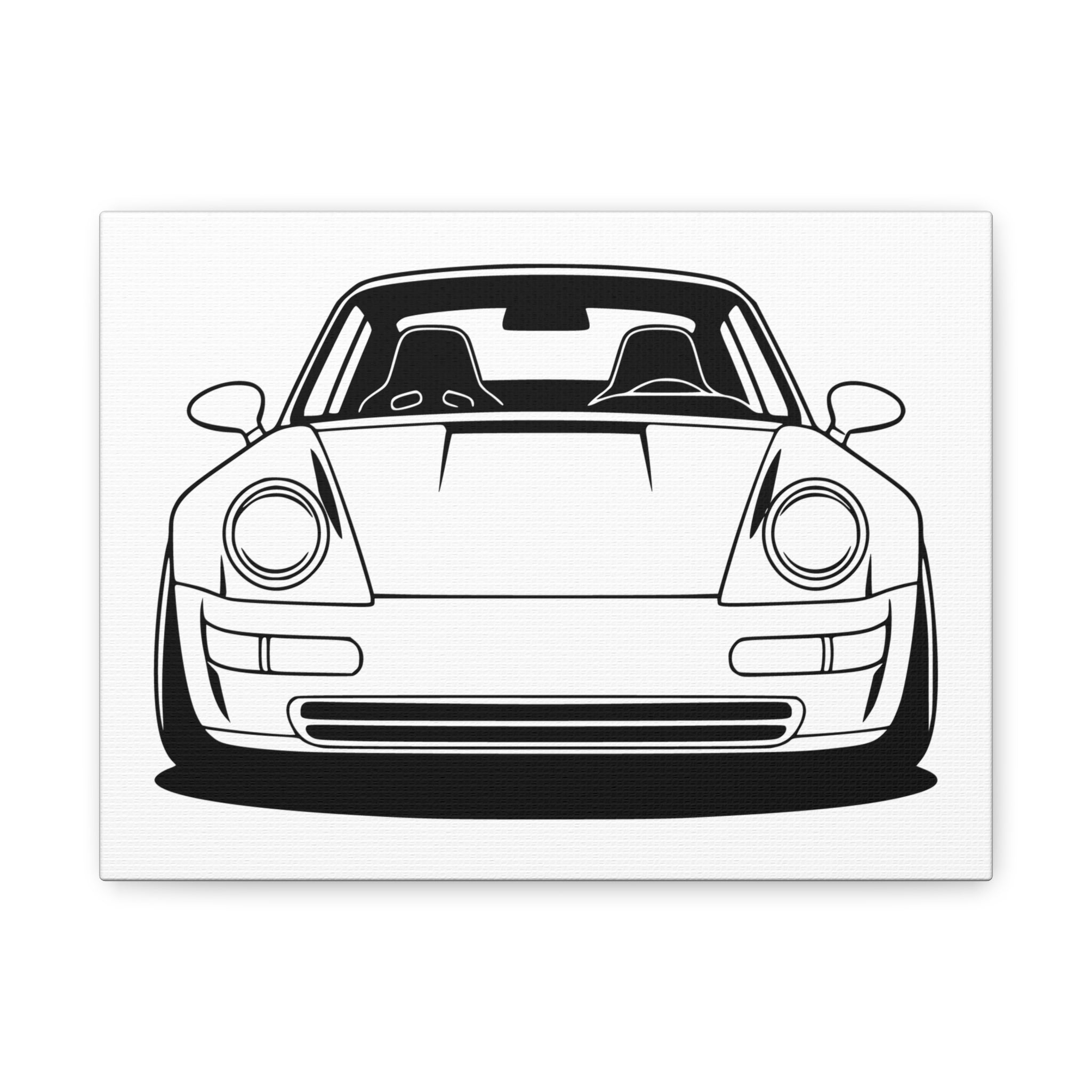 Porsche 964 Singer Canvas Wall Art