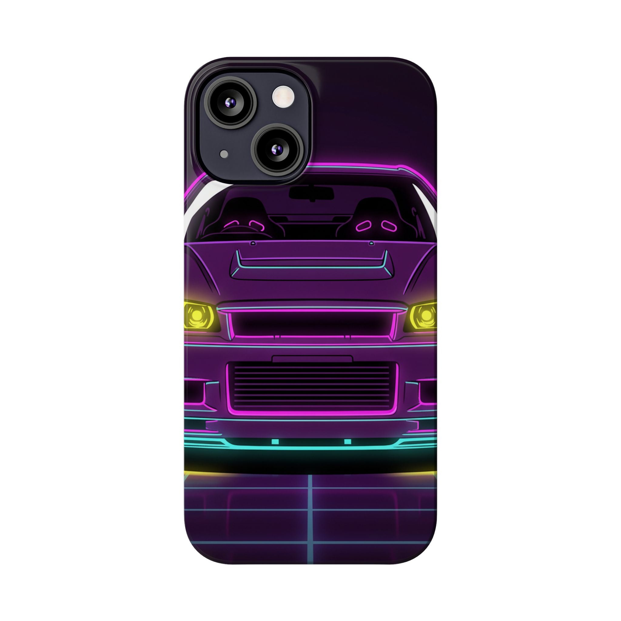 Nissan GT-R Neon Synthwave Phone Case