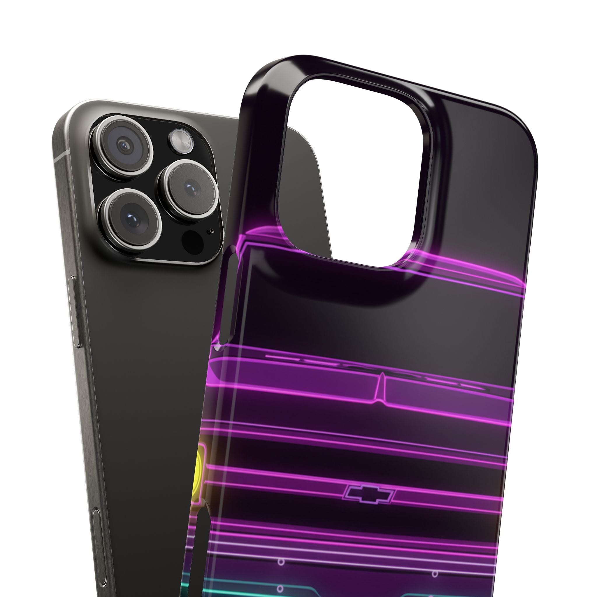Chevy C10 Pickup (1967-72) Pro-Touring Neon Synthwave Phone Case