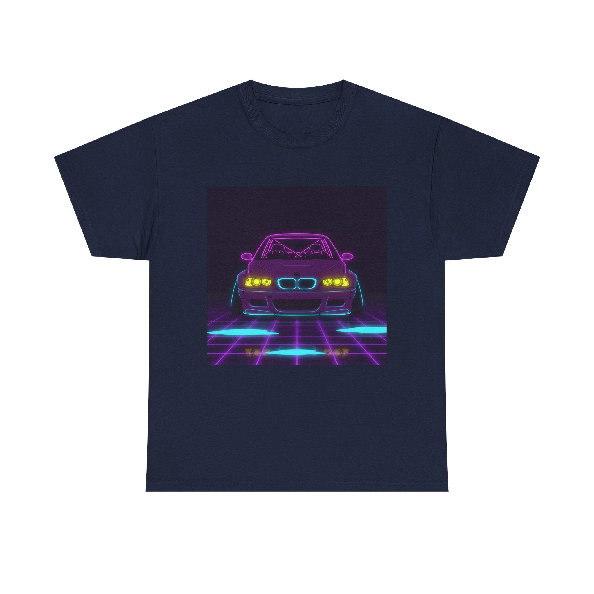 BMW E46 M3 (2000-06) Neon Synthwave Unisex Tee
