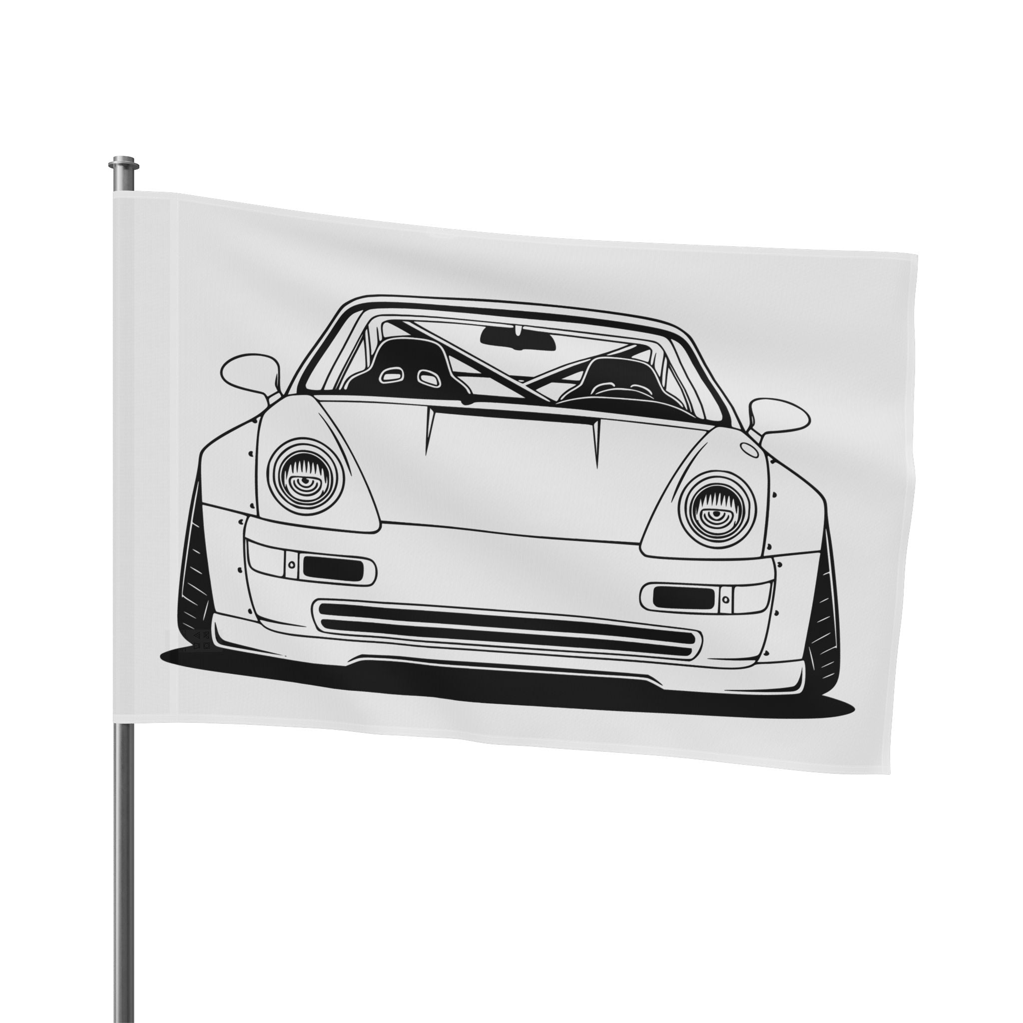 Porsche 964 Turbo Garage Flag