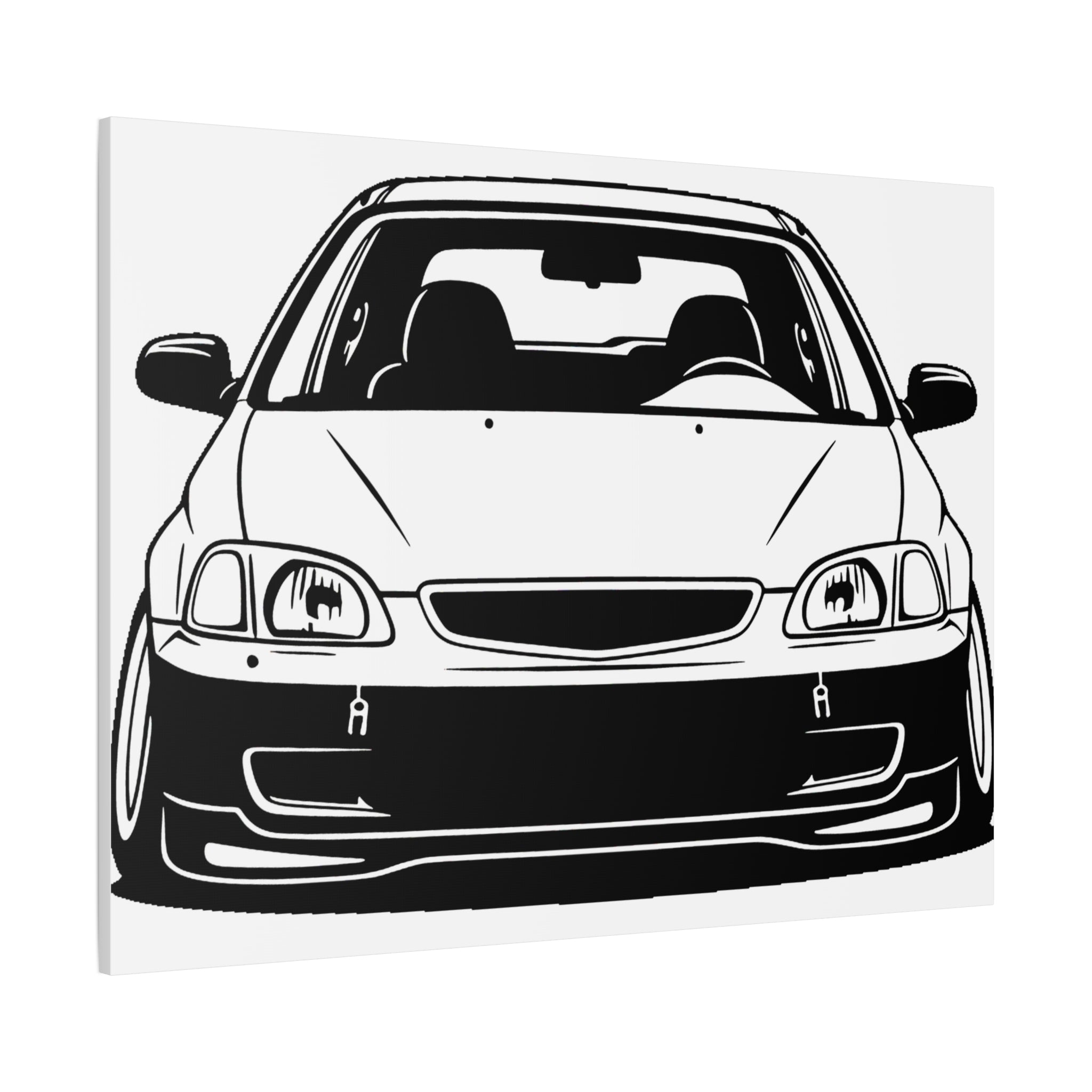 Honda Civic EK Hatch Canvas Wall Art