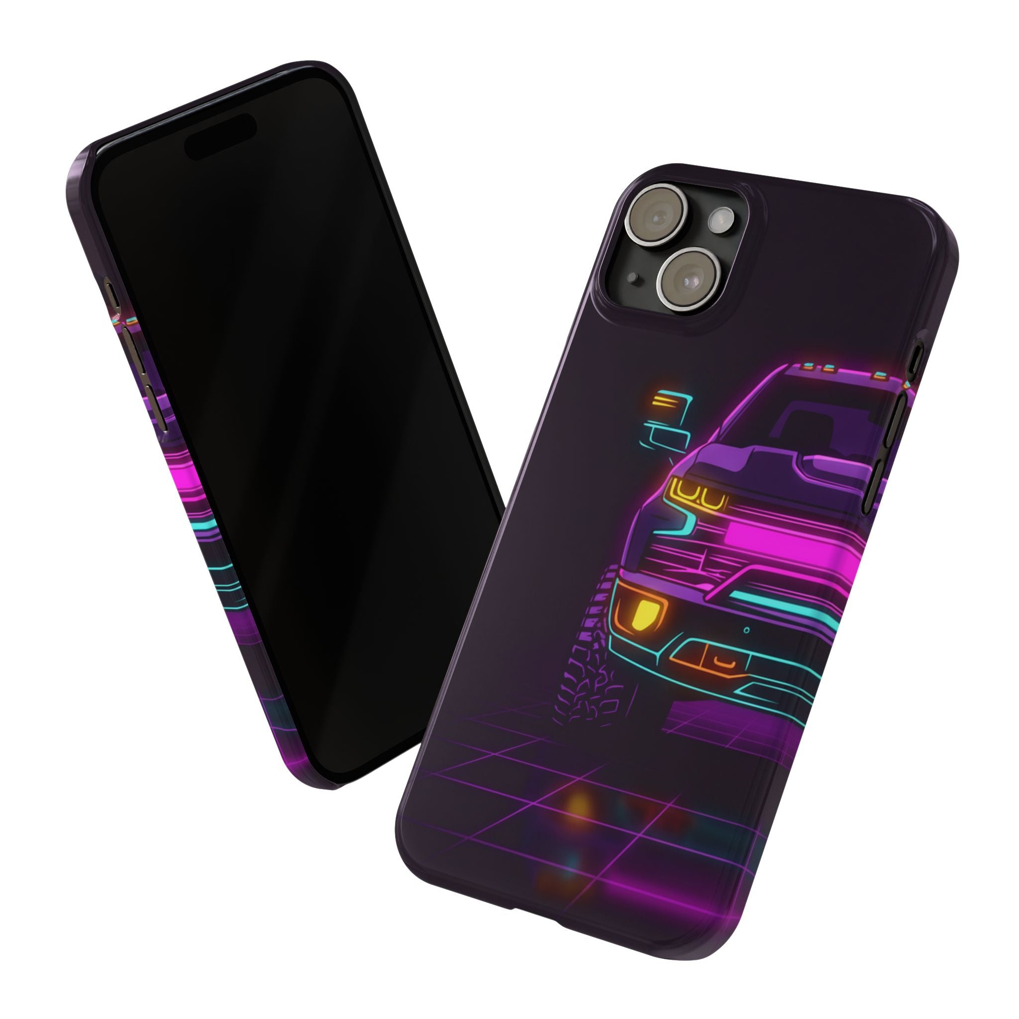 Chevy Silverado Trail Boss (2019+) Neon Synthwave Phone Case