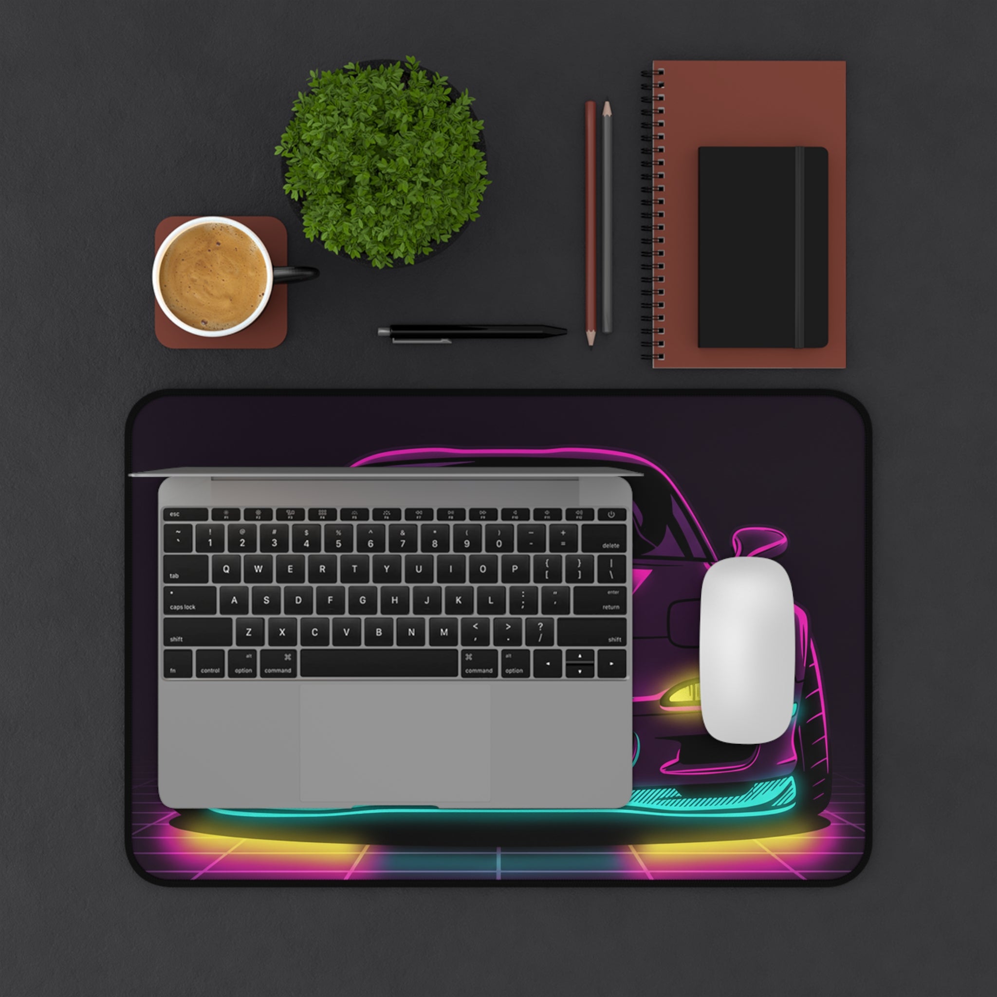 Mazda RX-7 FD Neon Synthwave Desk Mat