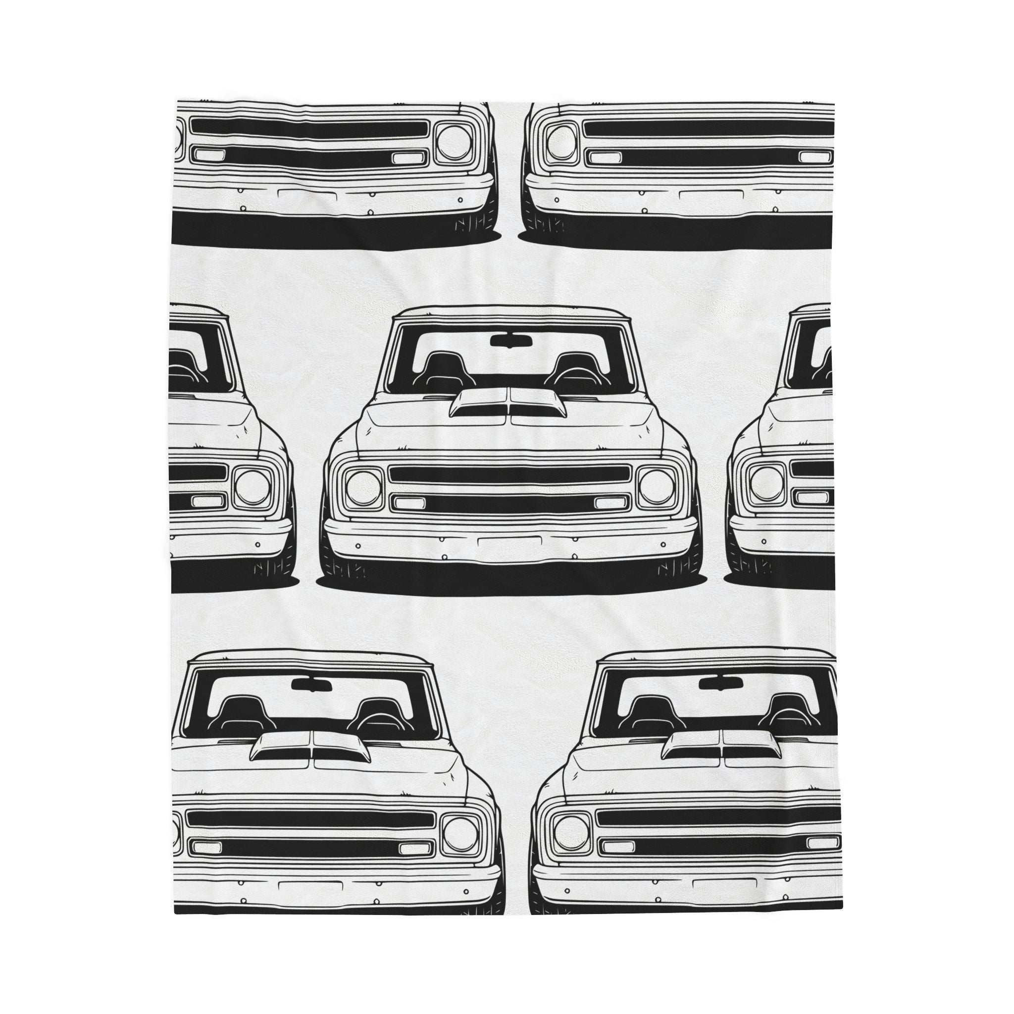 Chevy C10 Pickup (1967-72) Velveteen Plush Blanket