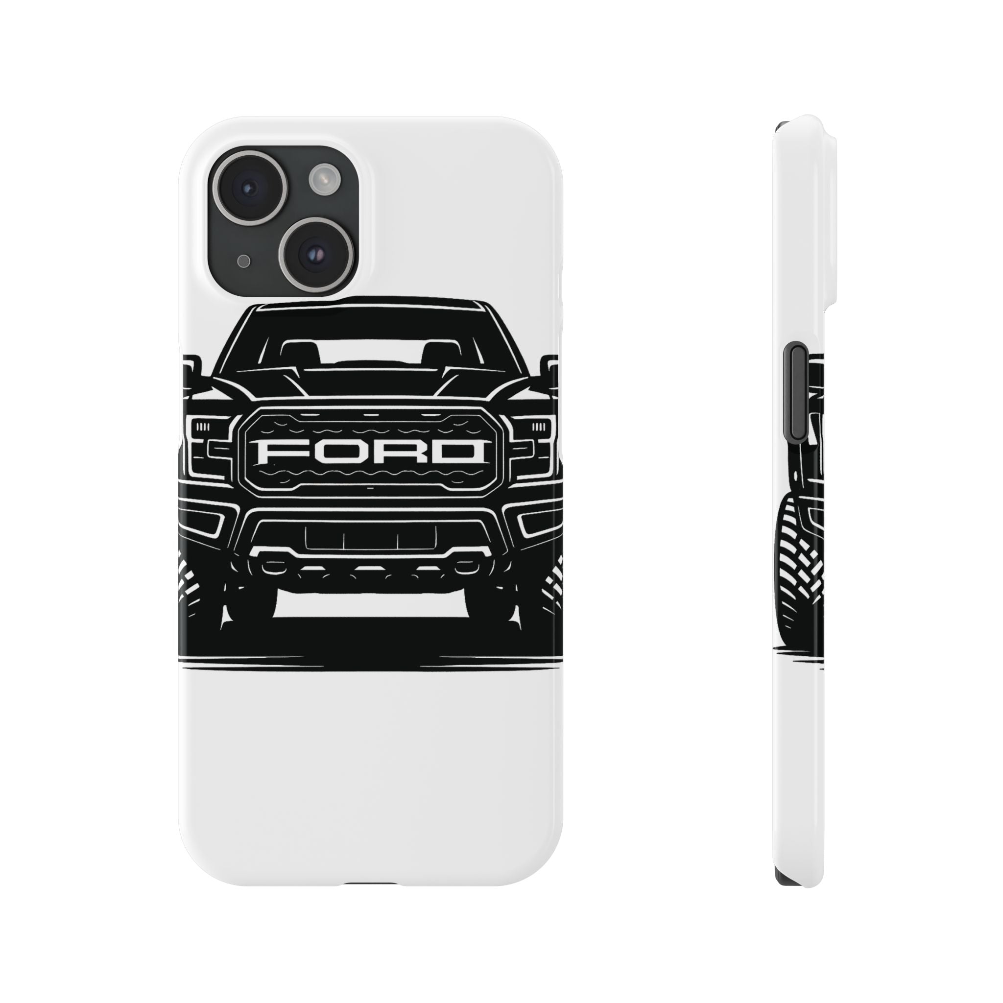 Ford Raptor (Gen 3) Slim Phone Case Greyscale