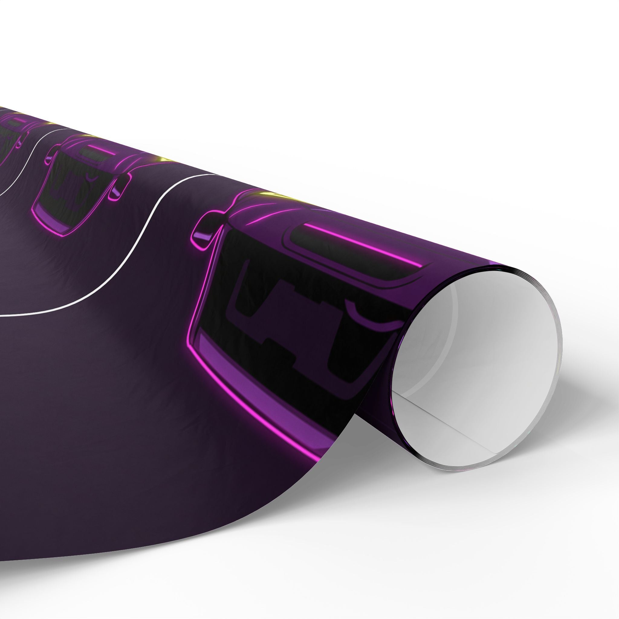 Subaru WRX STI Neon Synthwave Gift Wrapping Paper