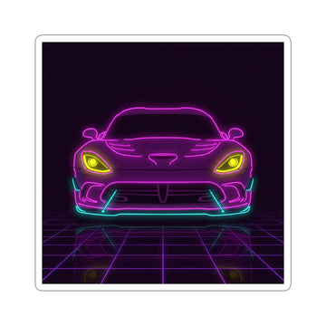 Dodge Viper (1992-17) Neon Synthwave Sticker