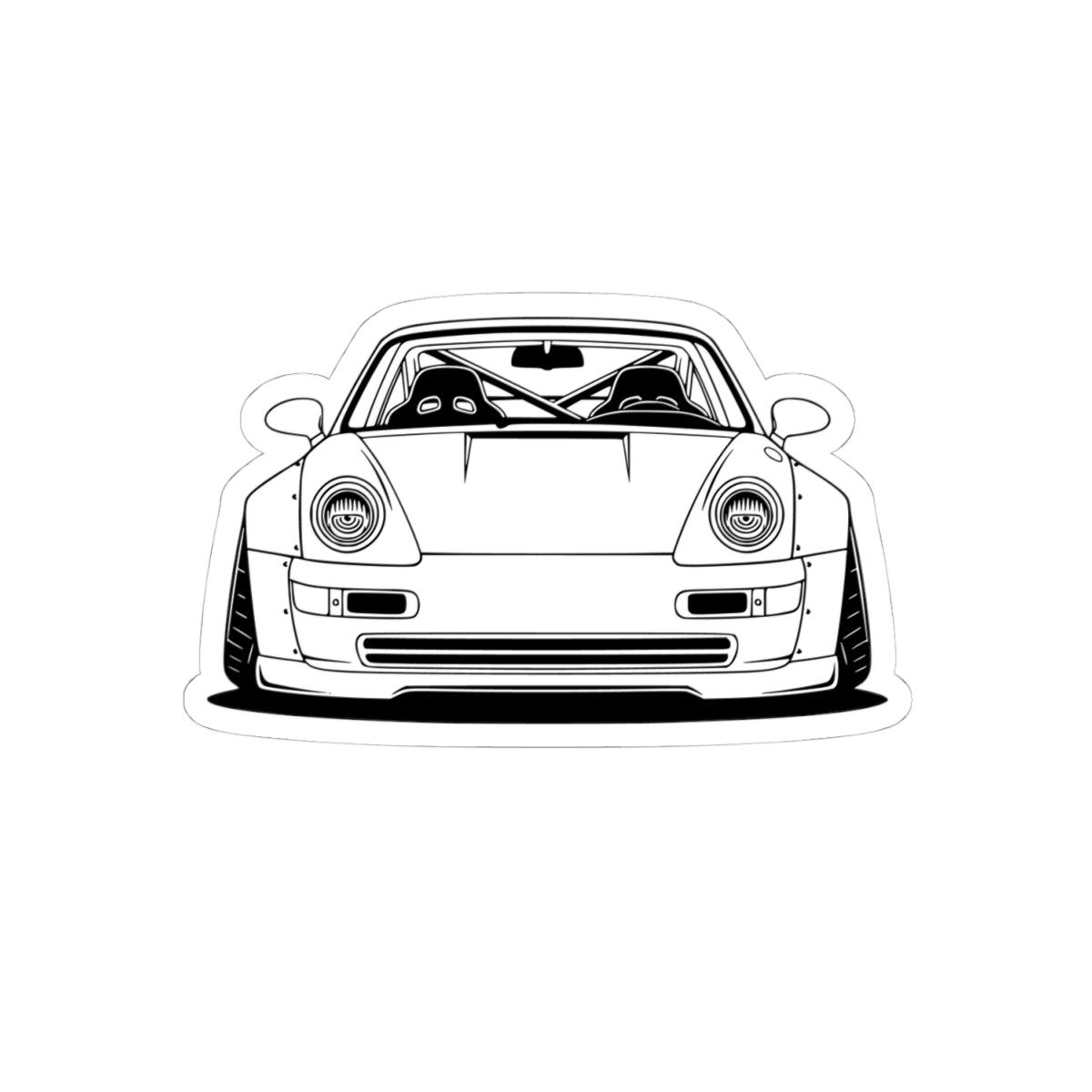 Porsche 964 Turbo Sticker