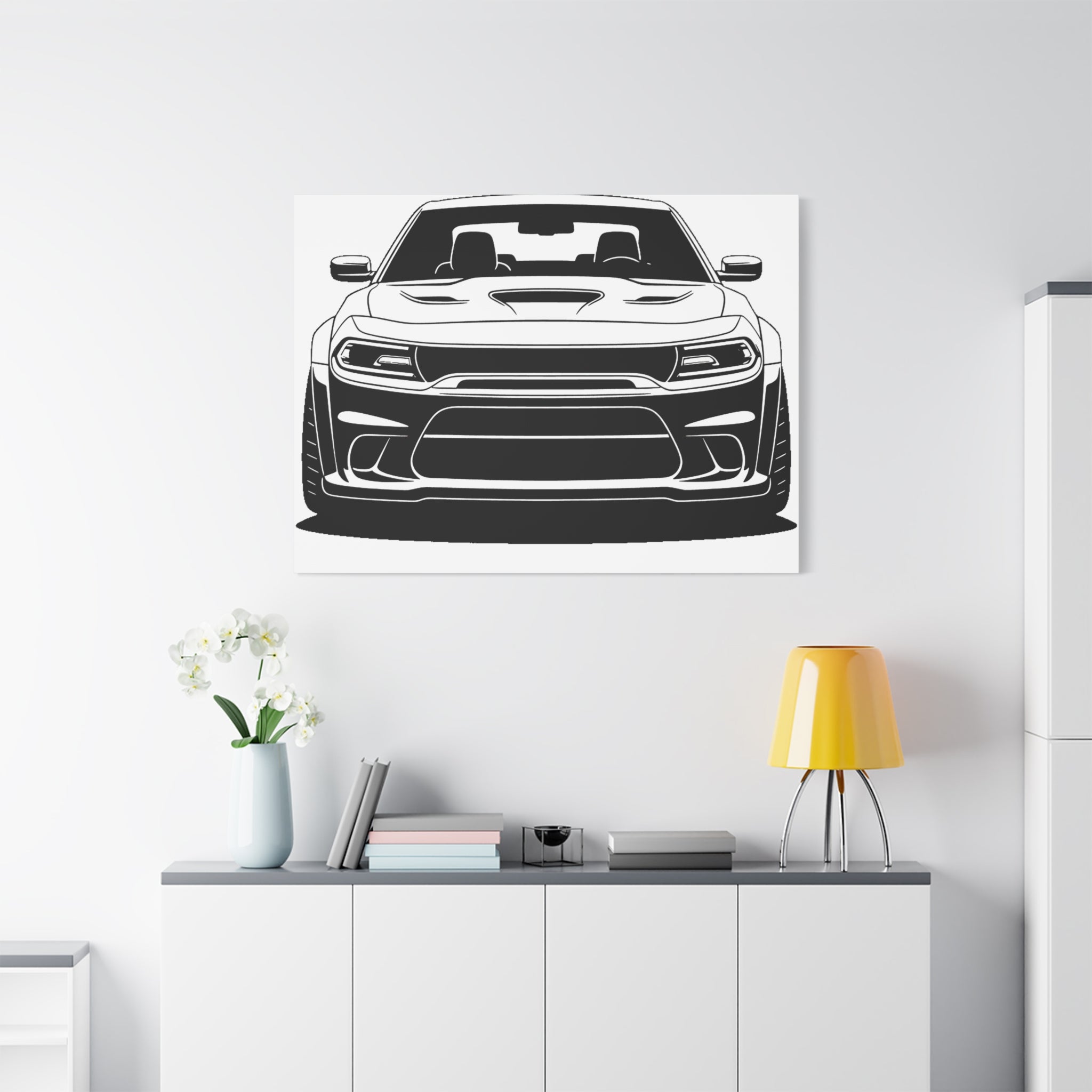 Dodge Challenger SRT Hellcat Canvas Wall Art
