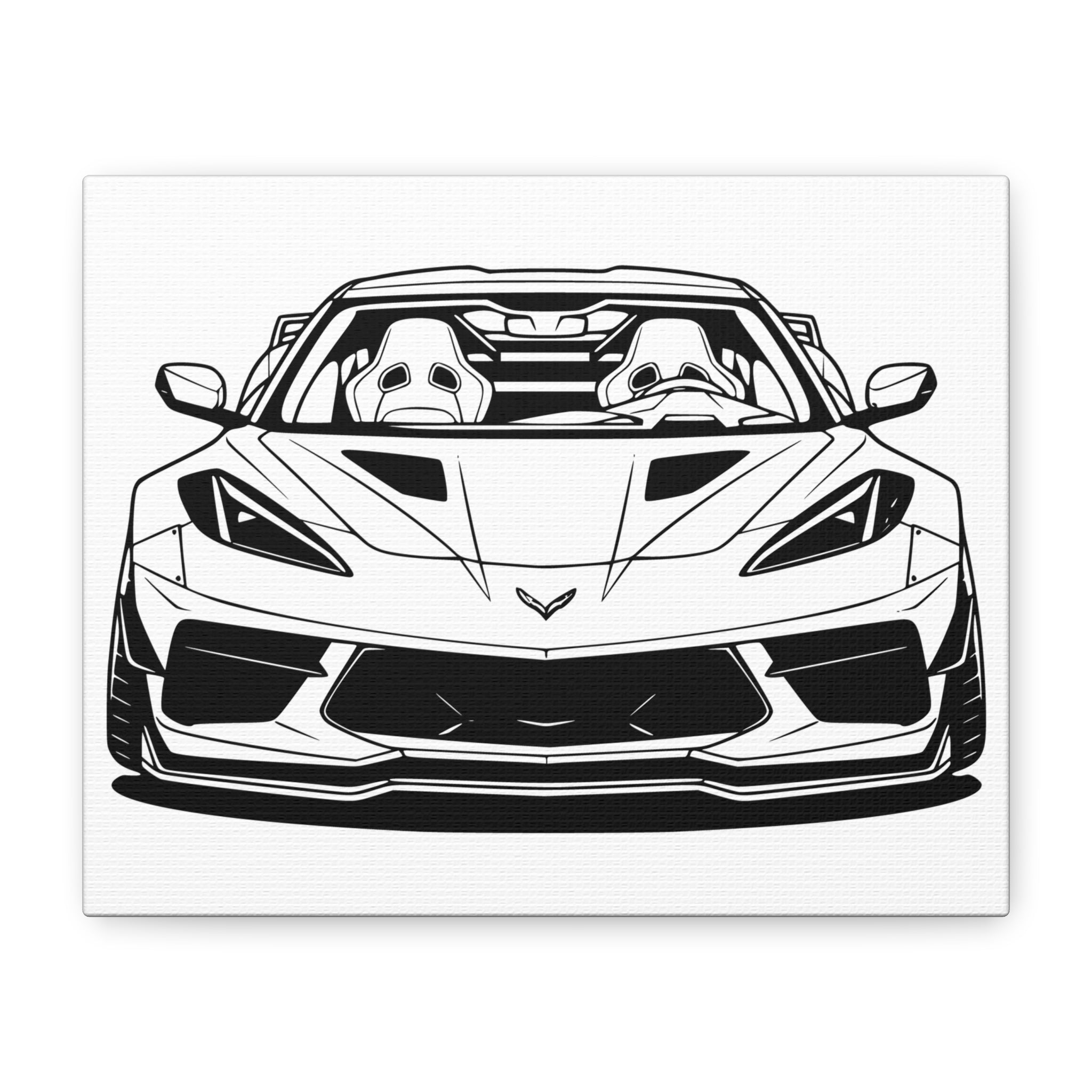 Corvette C8 (2020+) Canvas Wall Art
