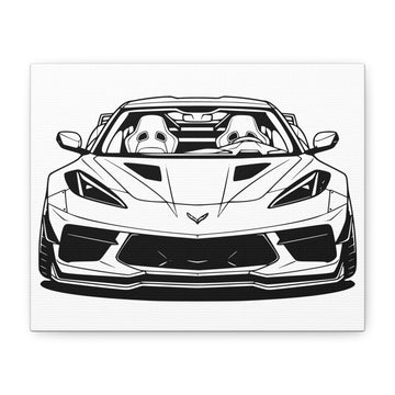 Corvette C8 (2020+) Canvas Wall Art