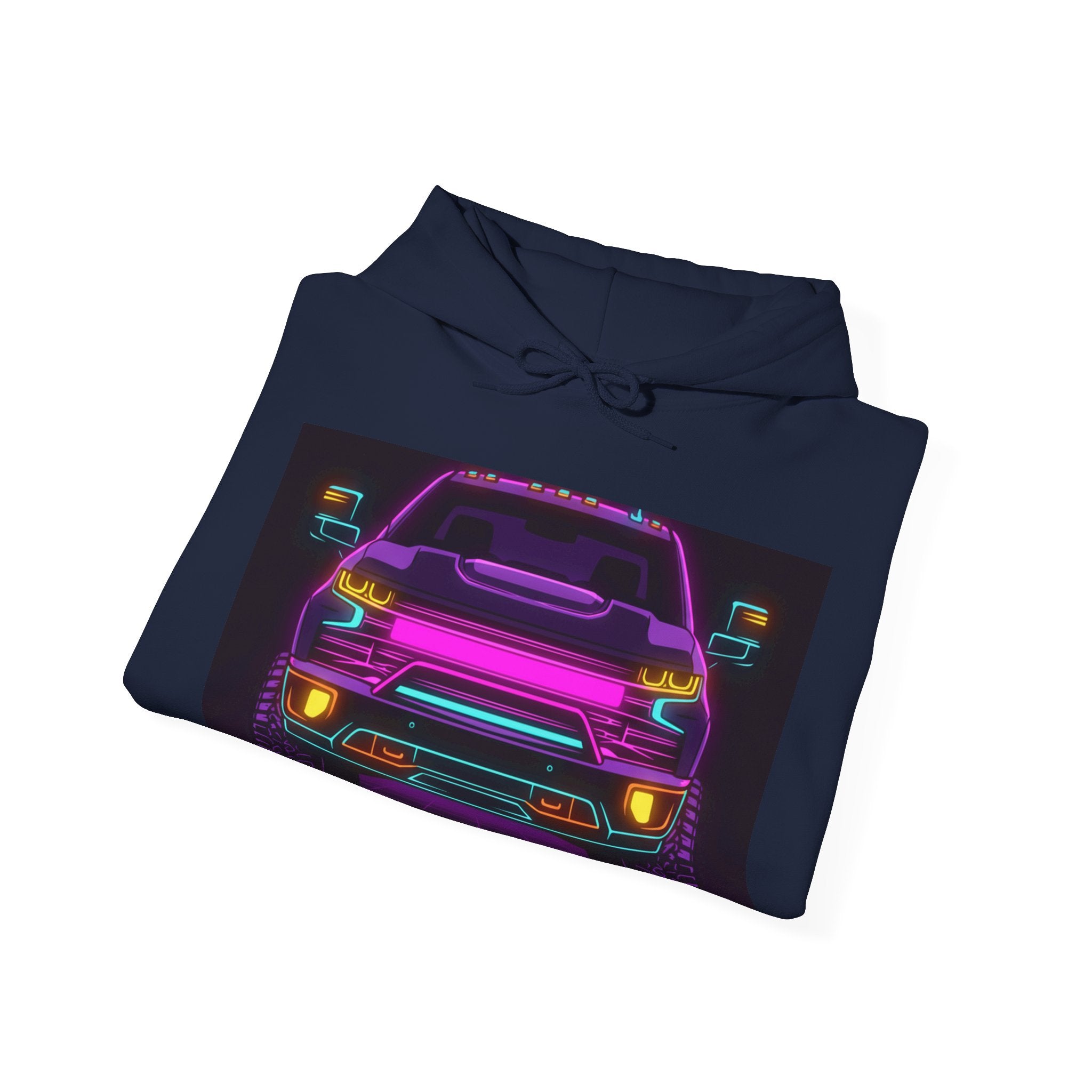 Chevy Silverado Trail Boss (2019+) Neon Synthwave Unisex Hoodie