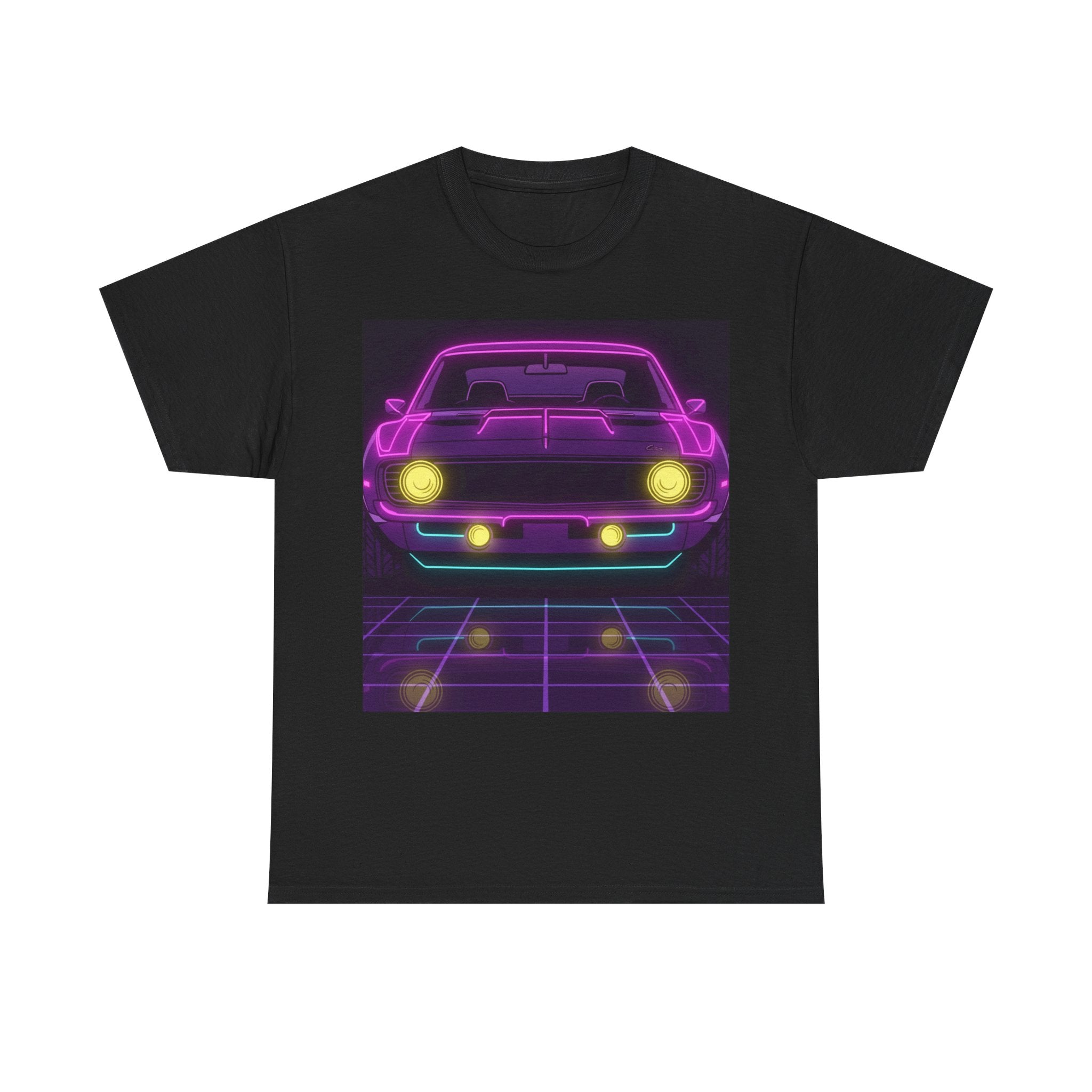 1969 Chevrolet Camaro SS Neon Synthwave Unisex Tee