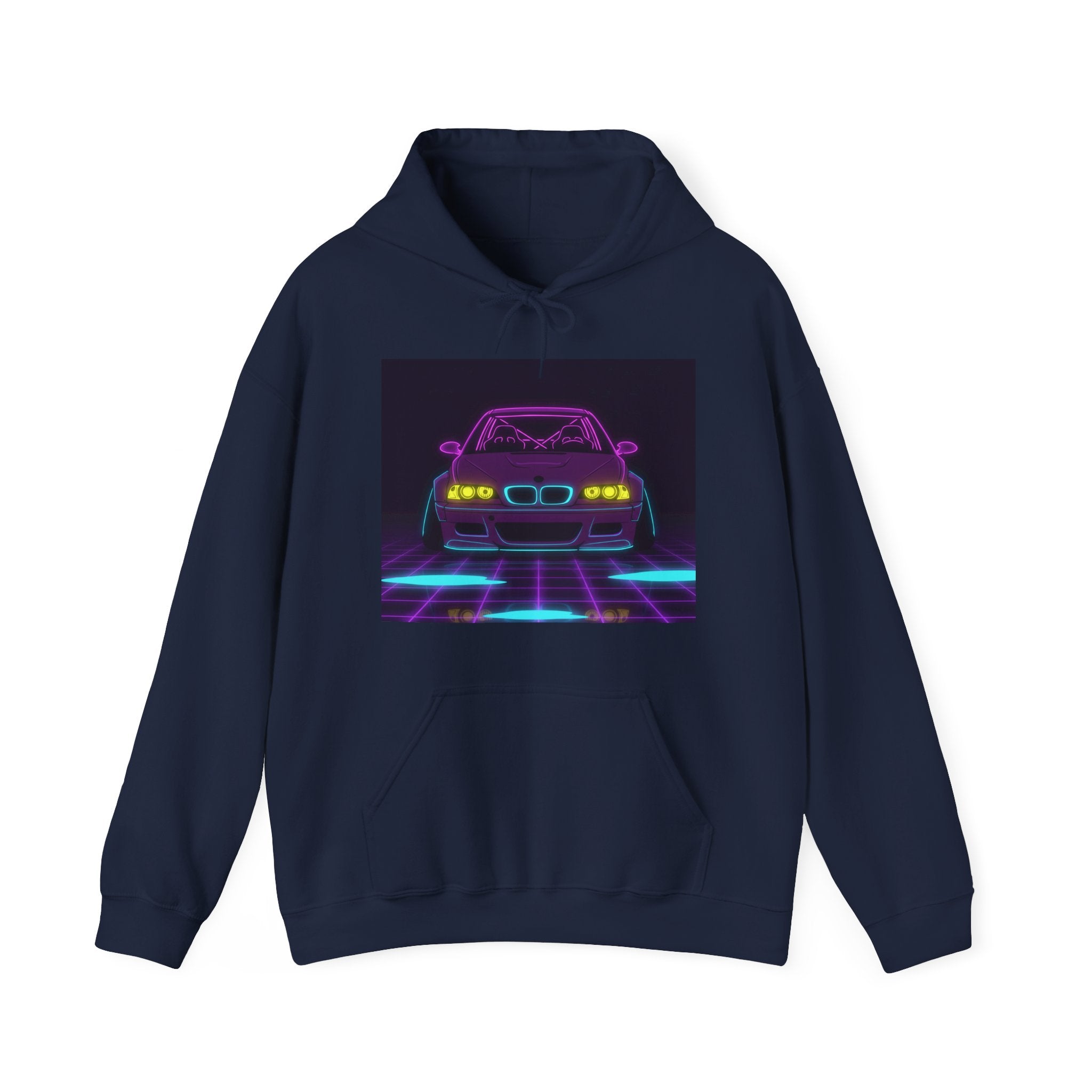 BMW E46 M3 (2000-06) Neon Synthwave Unisex Hoodie