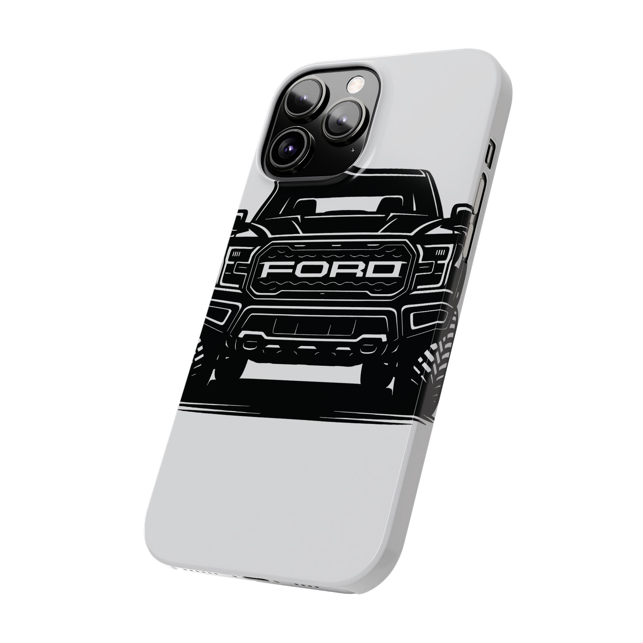 Ford Raptor (Gen 3) Slim Phone Case Greyscale