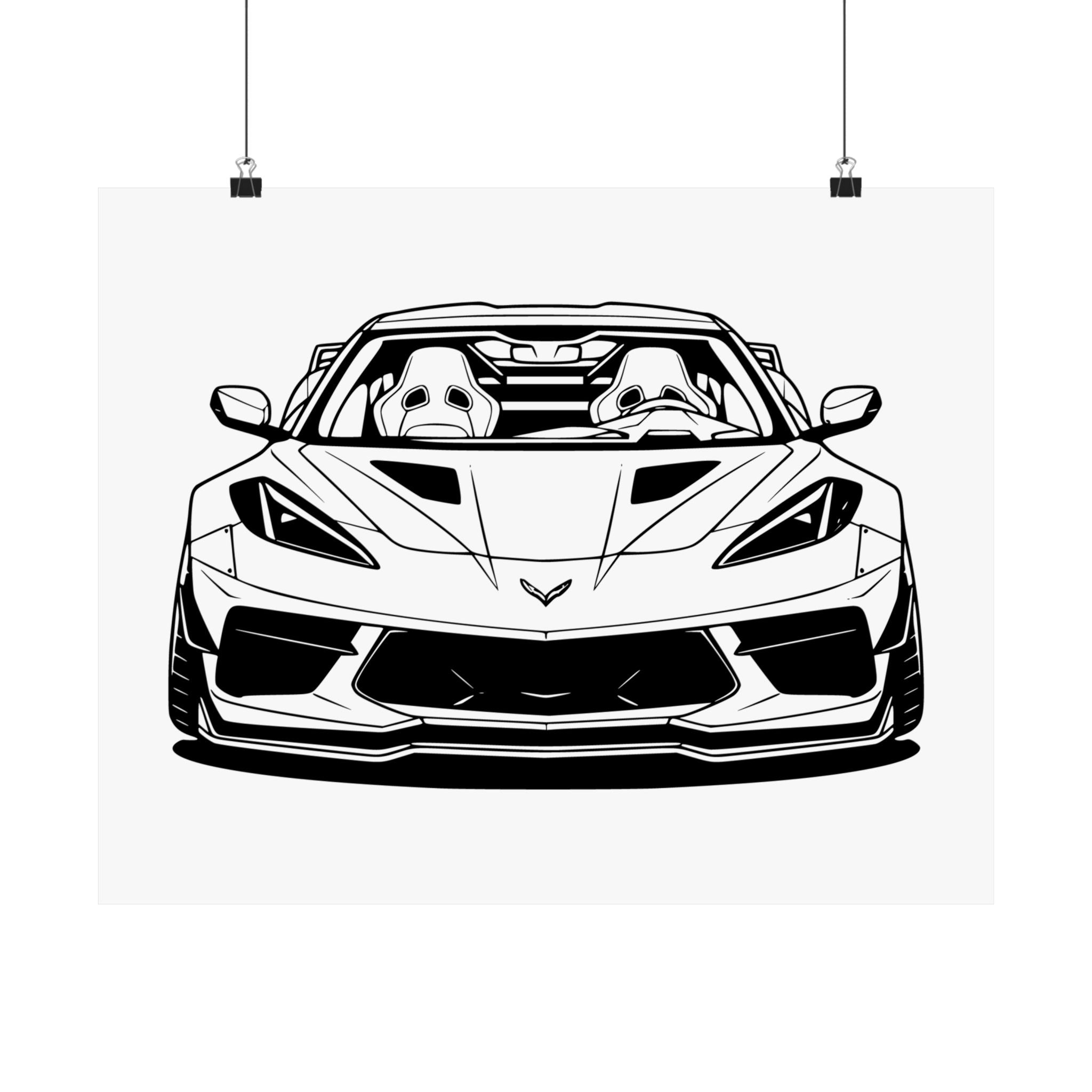 Corvette C8 (2020+) Poster