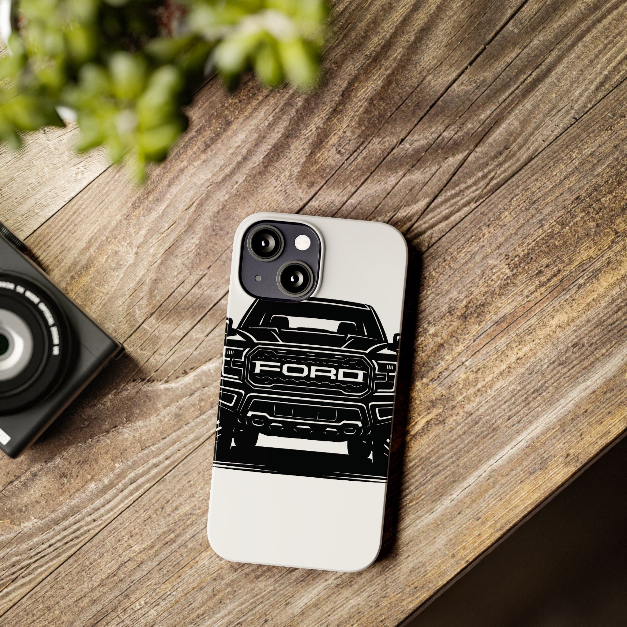 Ford Raptor (Gen 3) Slim Phone Case Greyscale