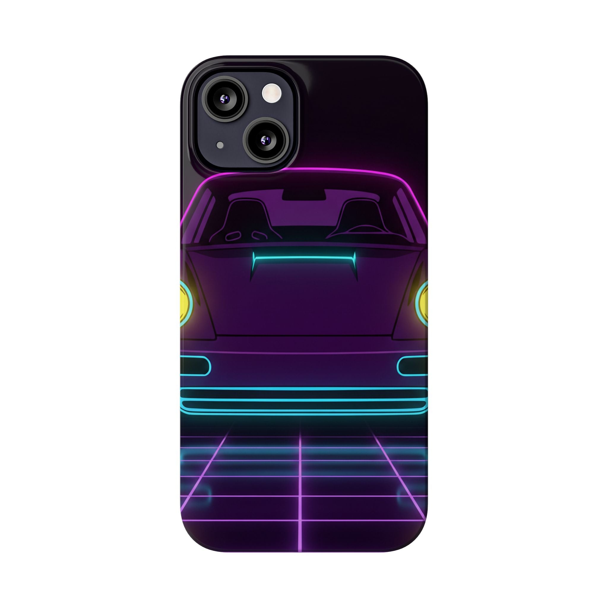 Porsche 964 Singer Neon Synthwave Phone Case