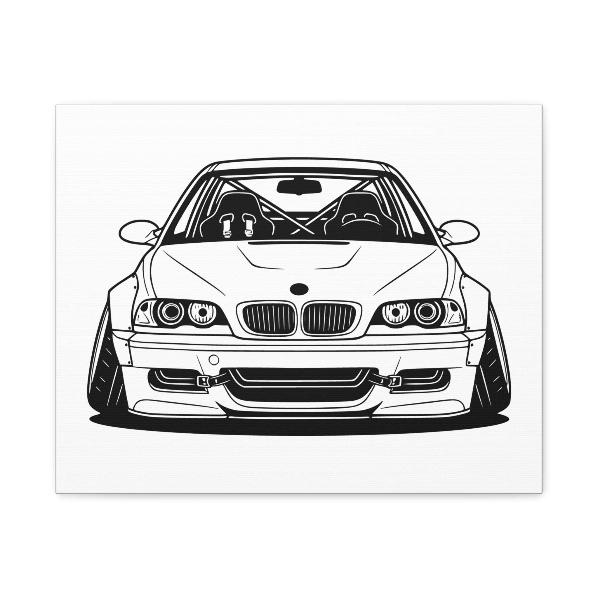 BMW E46 M3 (2000-06) Canvas Wall Art