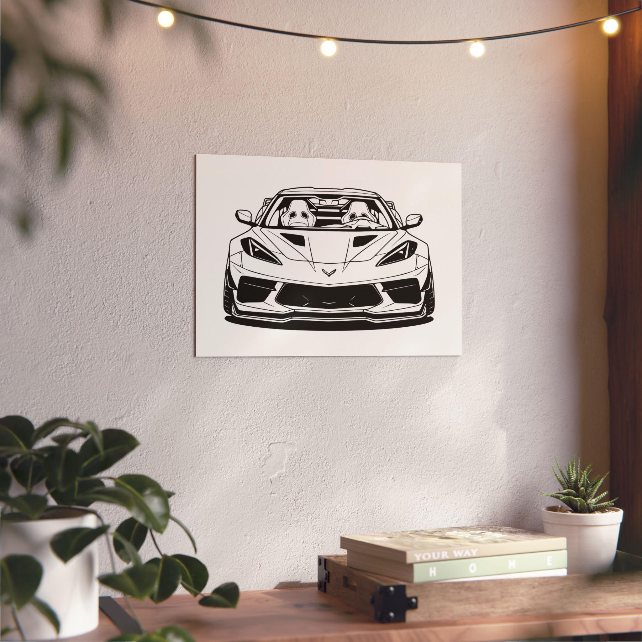 Corvette C8 (2020+) Metal Wall Sign
