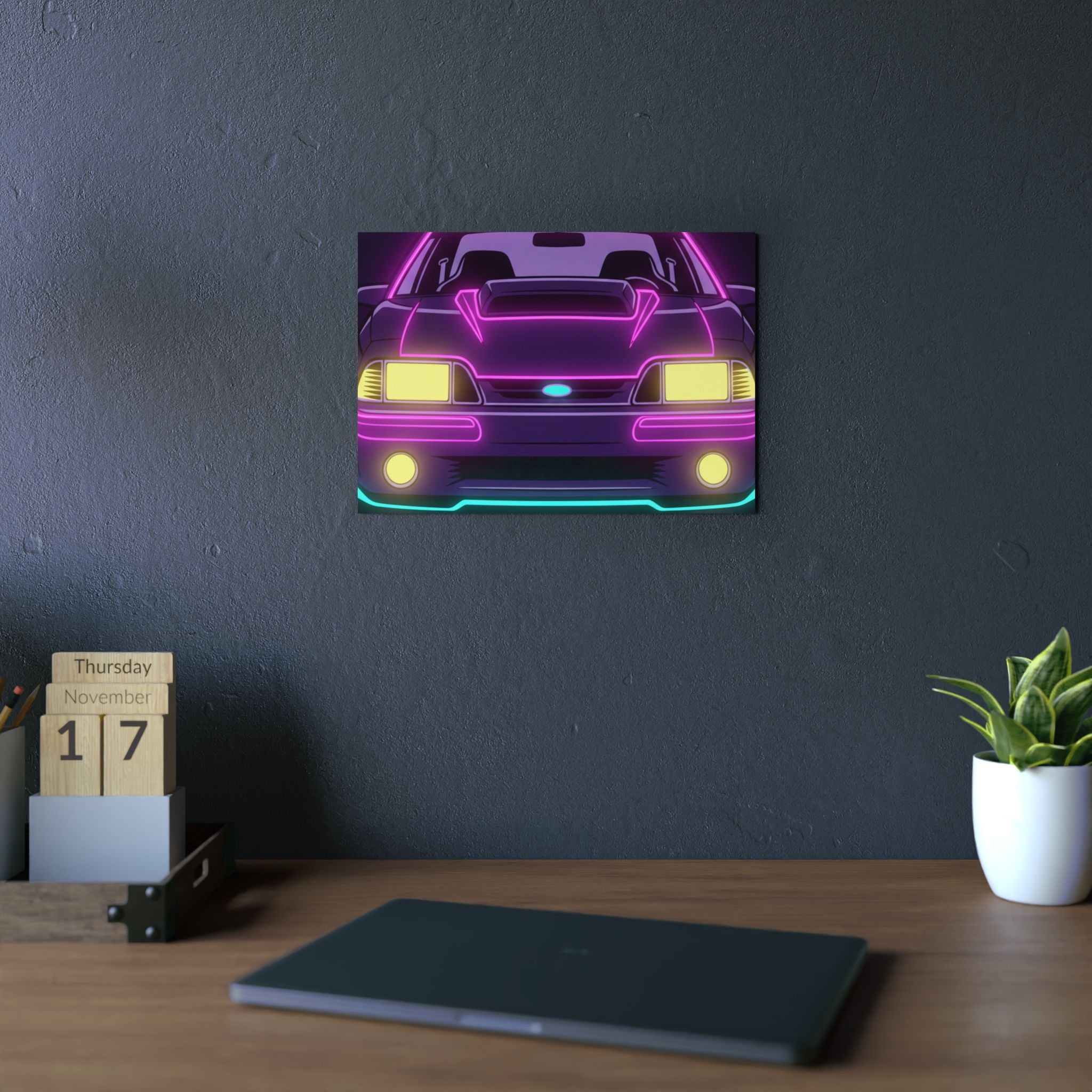 Ford Mustang Fox Body GT Metal Wall Sign