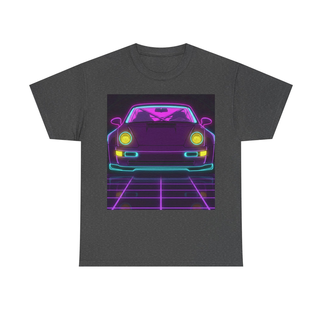 Porsche 964 Turbo Neon Synthwave Unisex Tee
