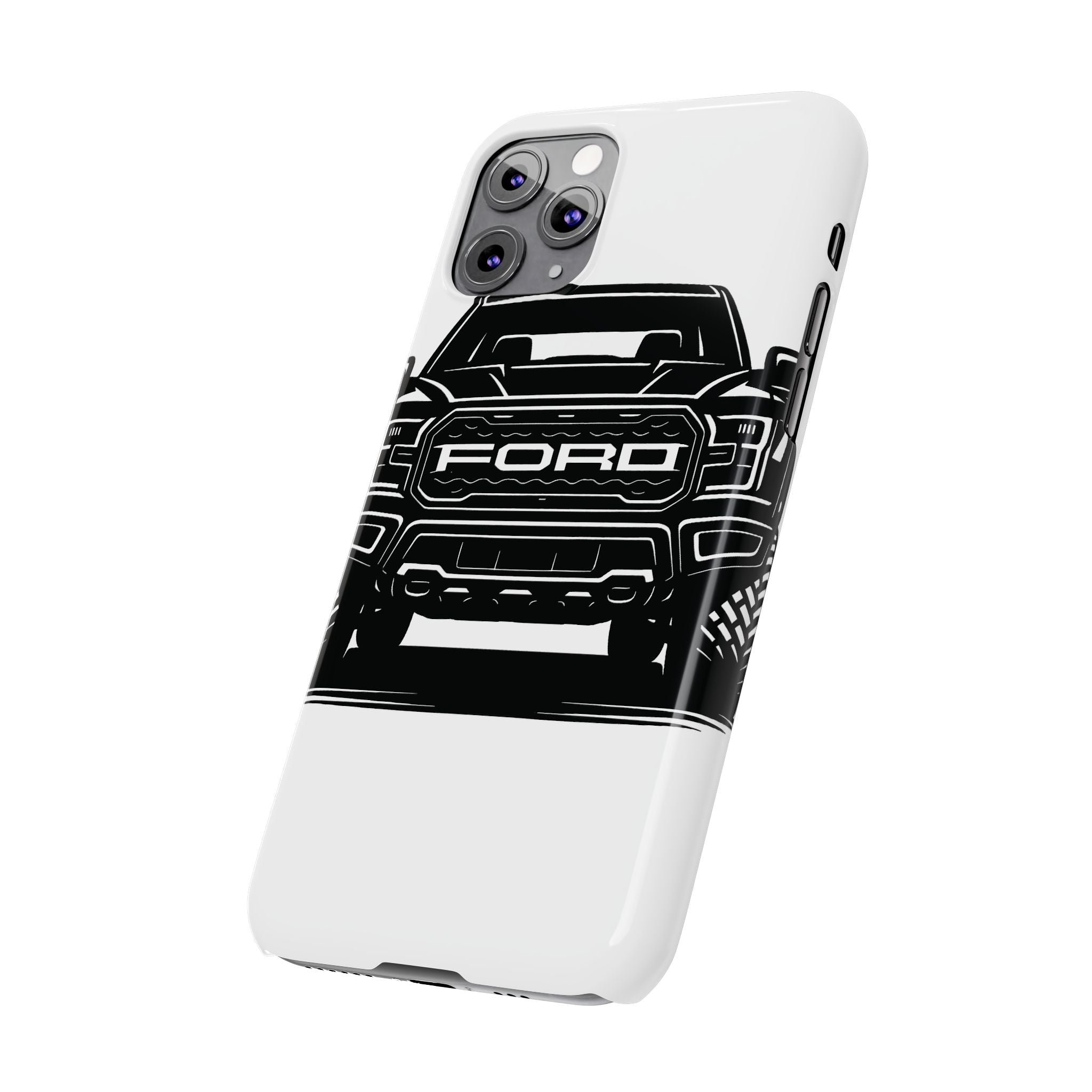 Ford Raptor (Gen 3) Slim Phone Case Greyscale
