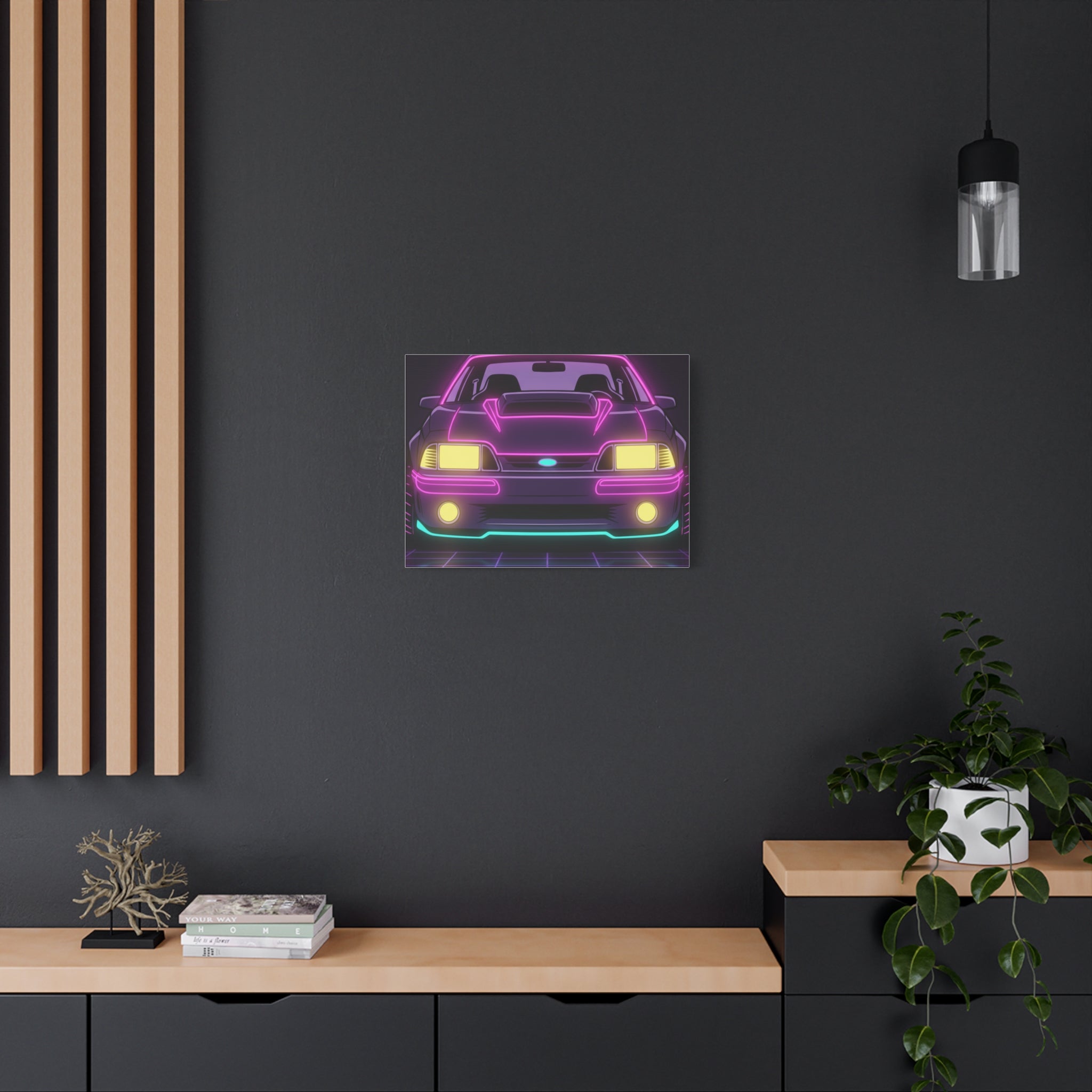 Ford Mustang Fox Body GT Canvas Wall Art