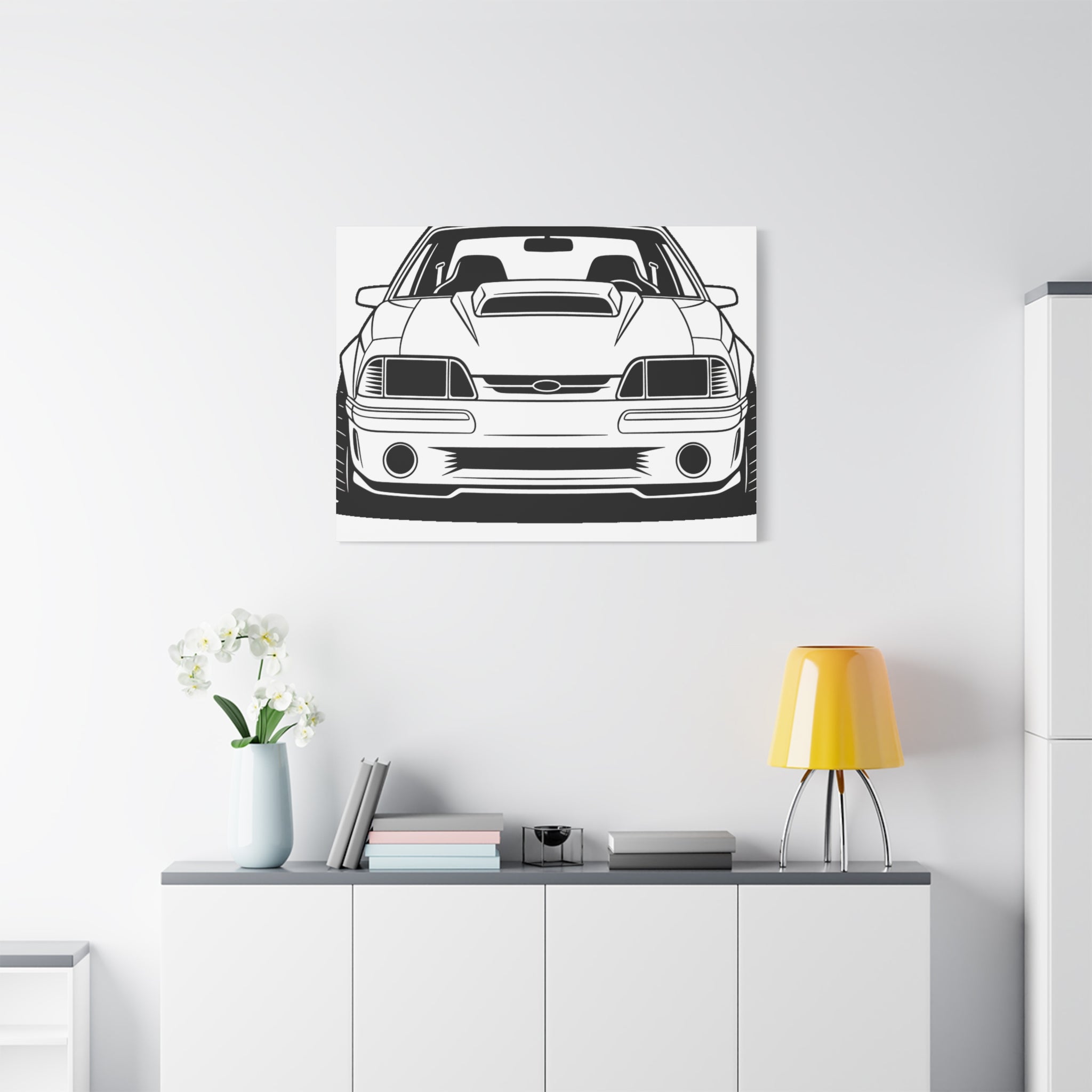 Ford Mustang Fox Body GT Canvas Wall Art