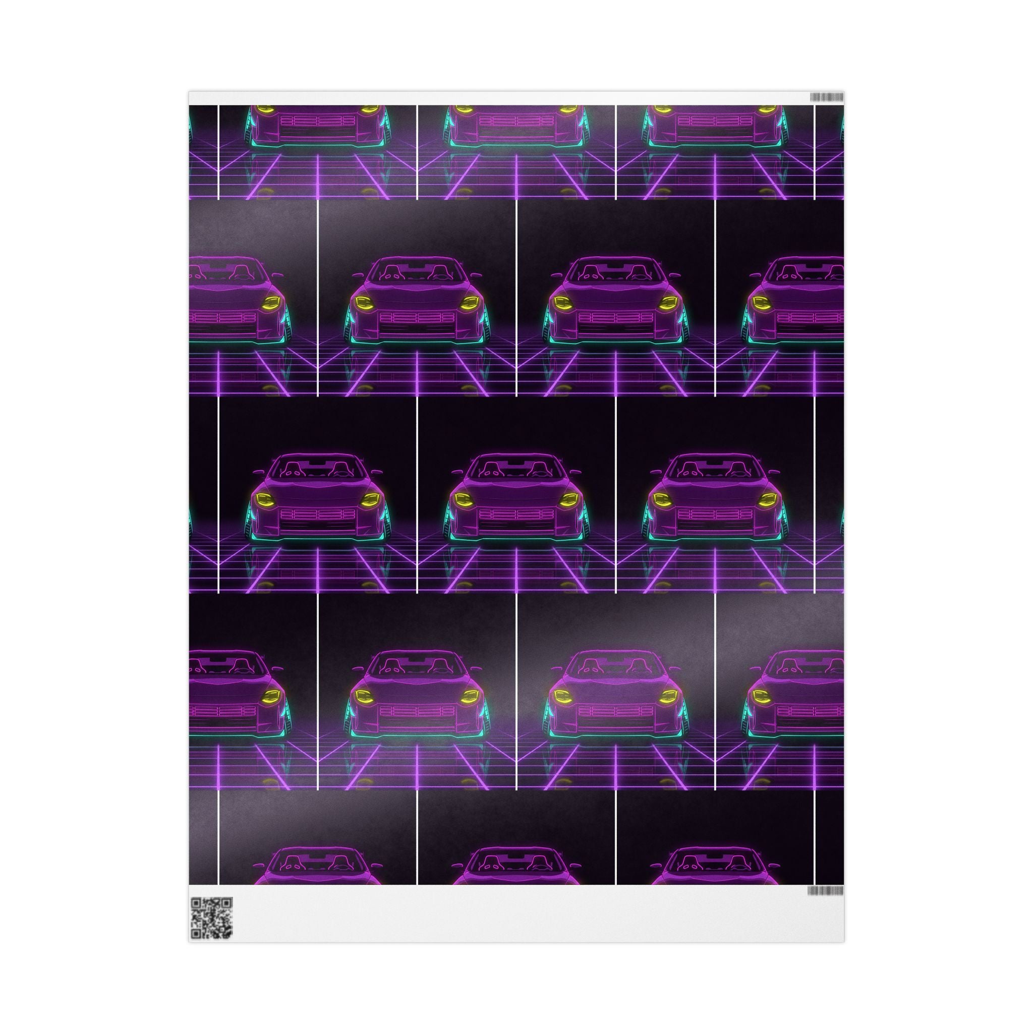 Nissan Z RZ34 (2023+) Neon Synthwave Gift Wrapping Paper