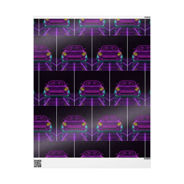 Nissan Z RZ34 (2023+) Neon Synthwave Gift Wrapping Paper