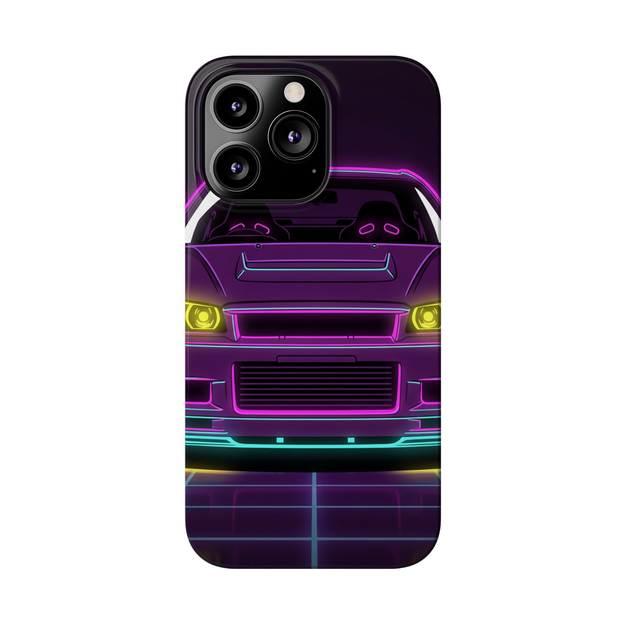 Nissan GT-R Neon Synthwave Phone Case