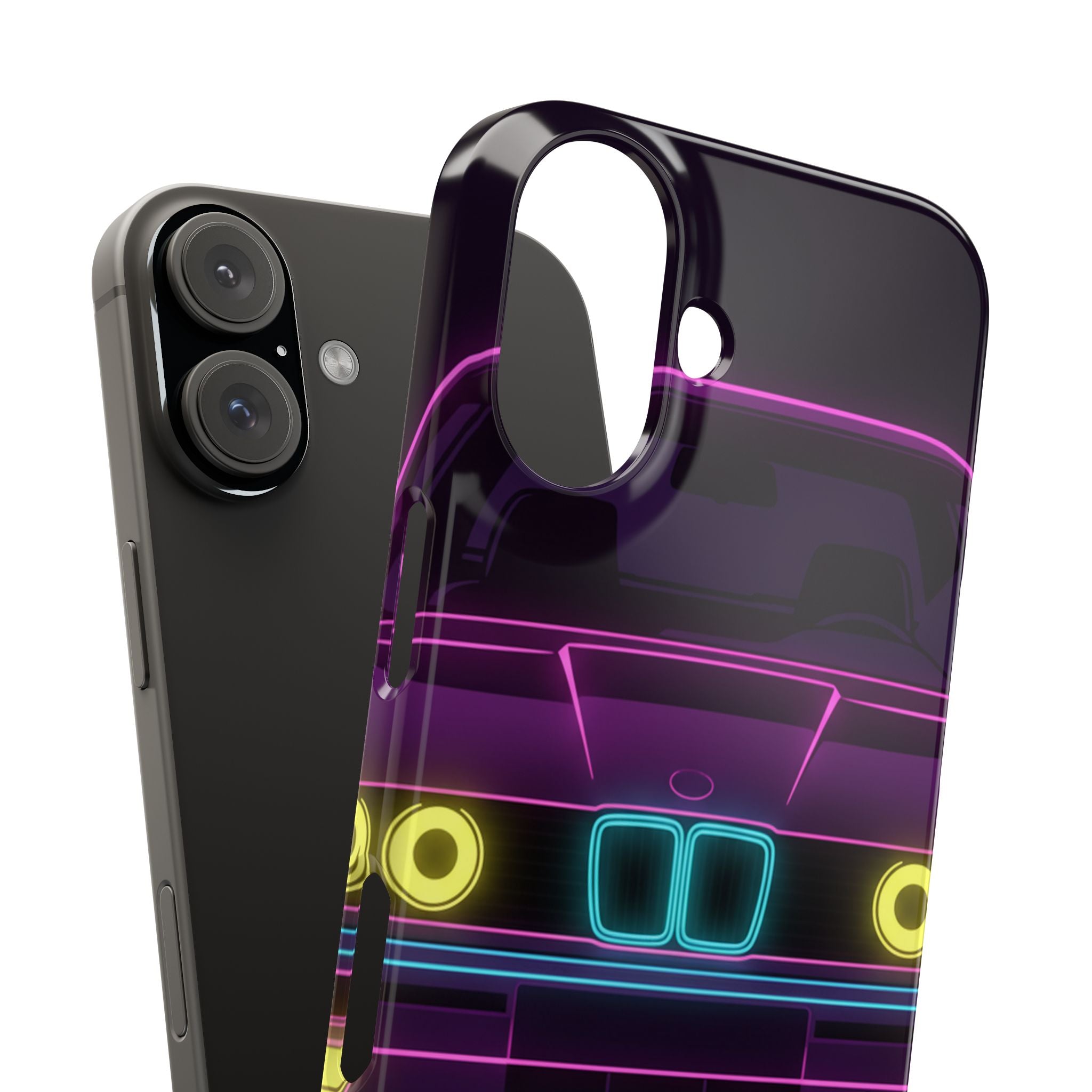 BMW E30 Neon Synthwave Phone Case