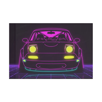 Mazda Miata NA (1989-97) Neon Synthwave Garage Flag