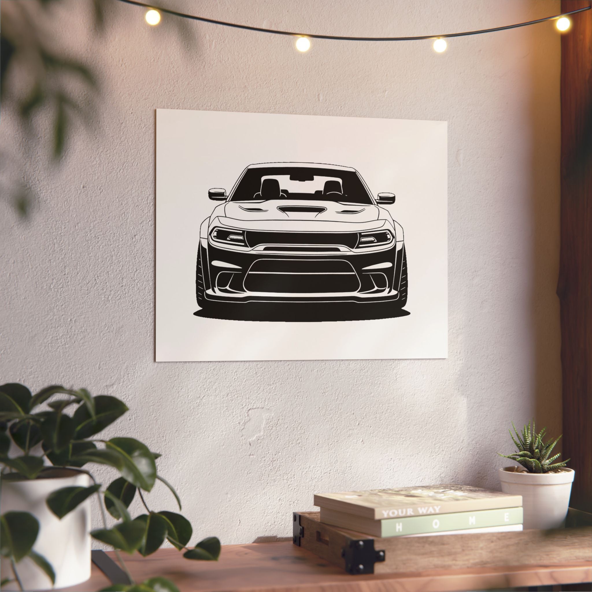 Dodge Challenger SRT Hellcat Metal Wall Sign