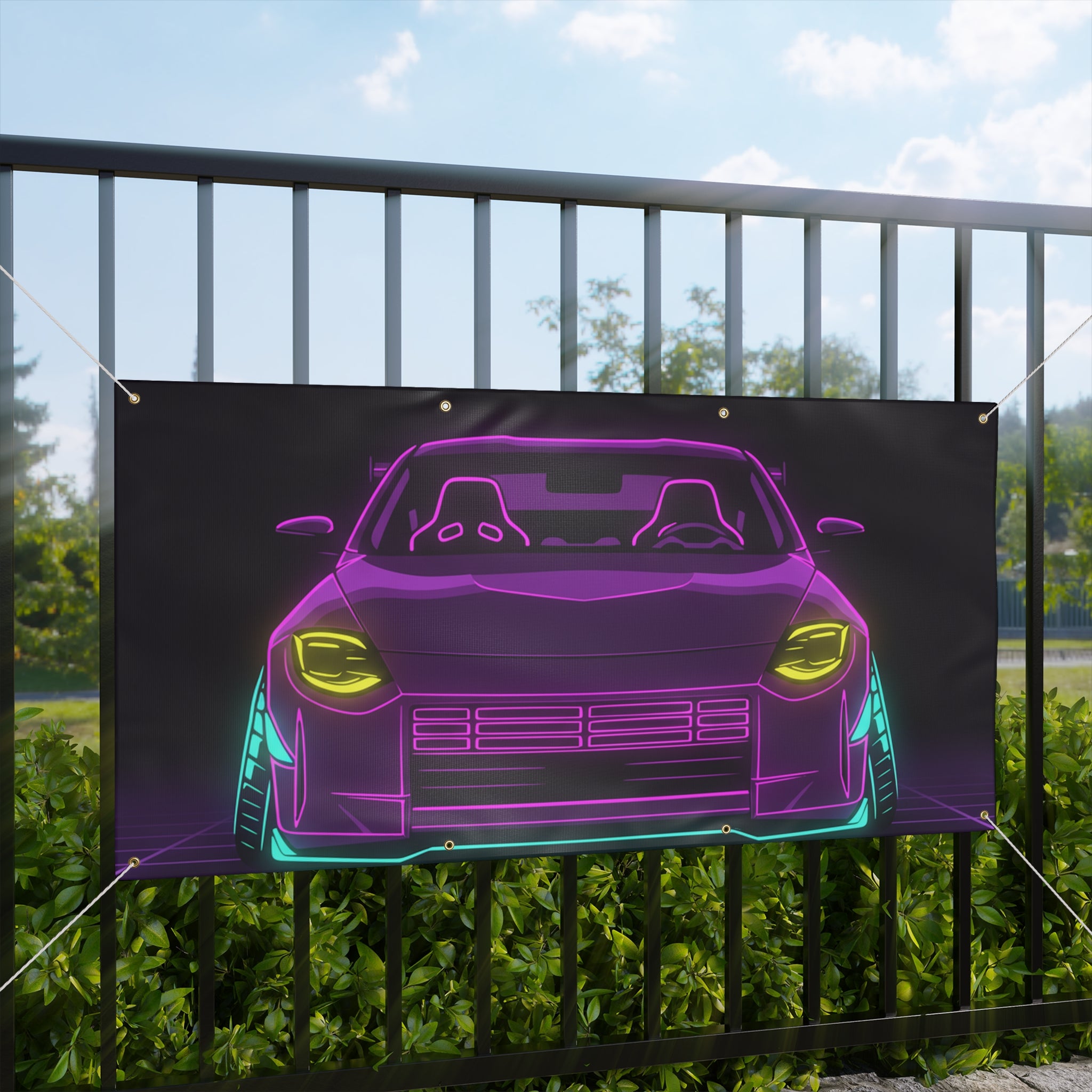Nissan Z RZ34 (2023+) Neon Synthwave Banner