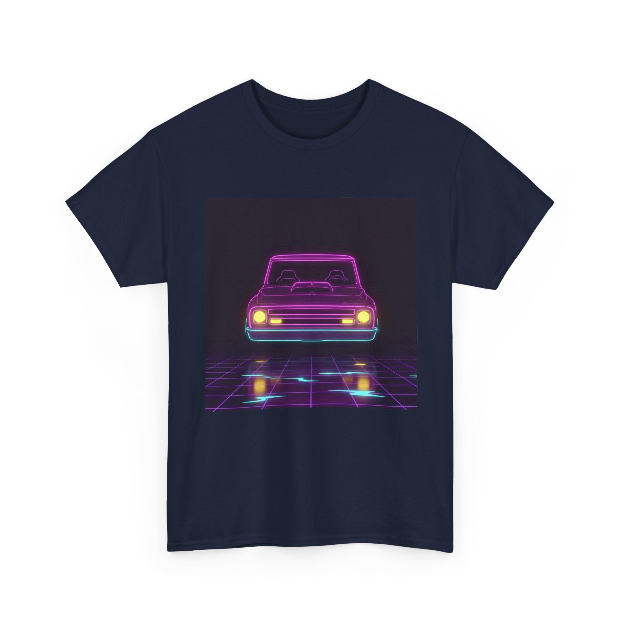 Chevy C10 Pickup (1967-72) Neon Synthwave Unisex Tee