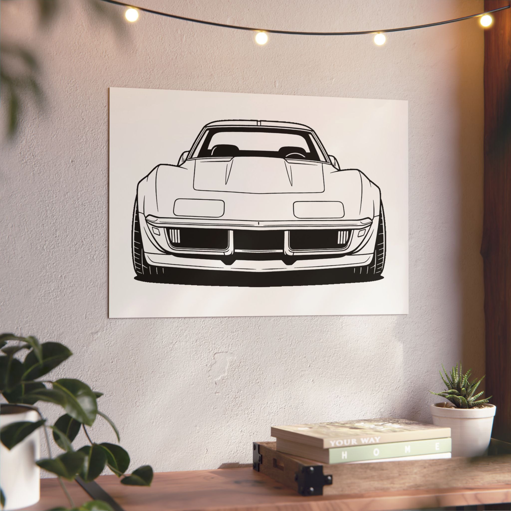 1969 Corvette Stingray C3 Metal Wall Sign