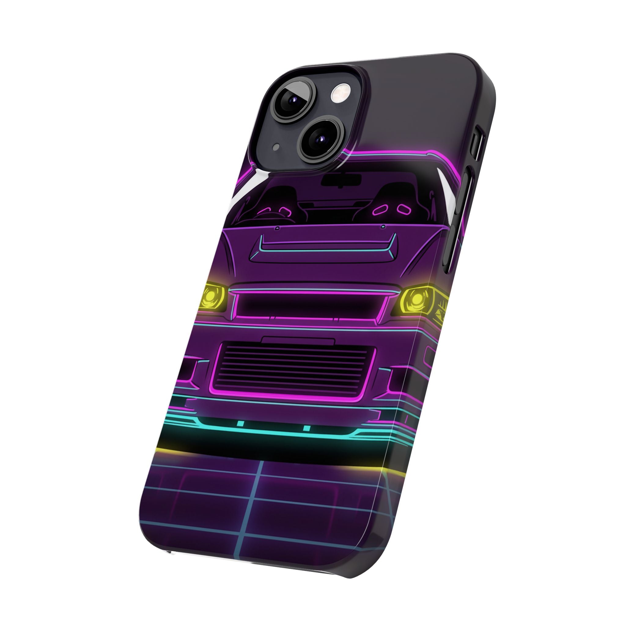 Nissan GT-R Neon Synthwave Phone Case