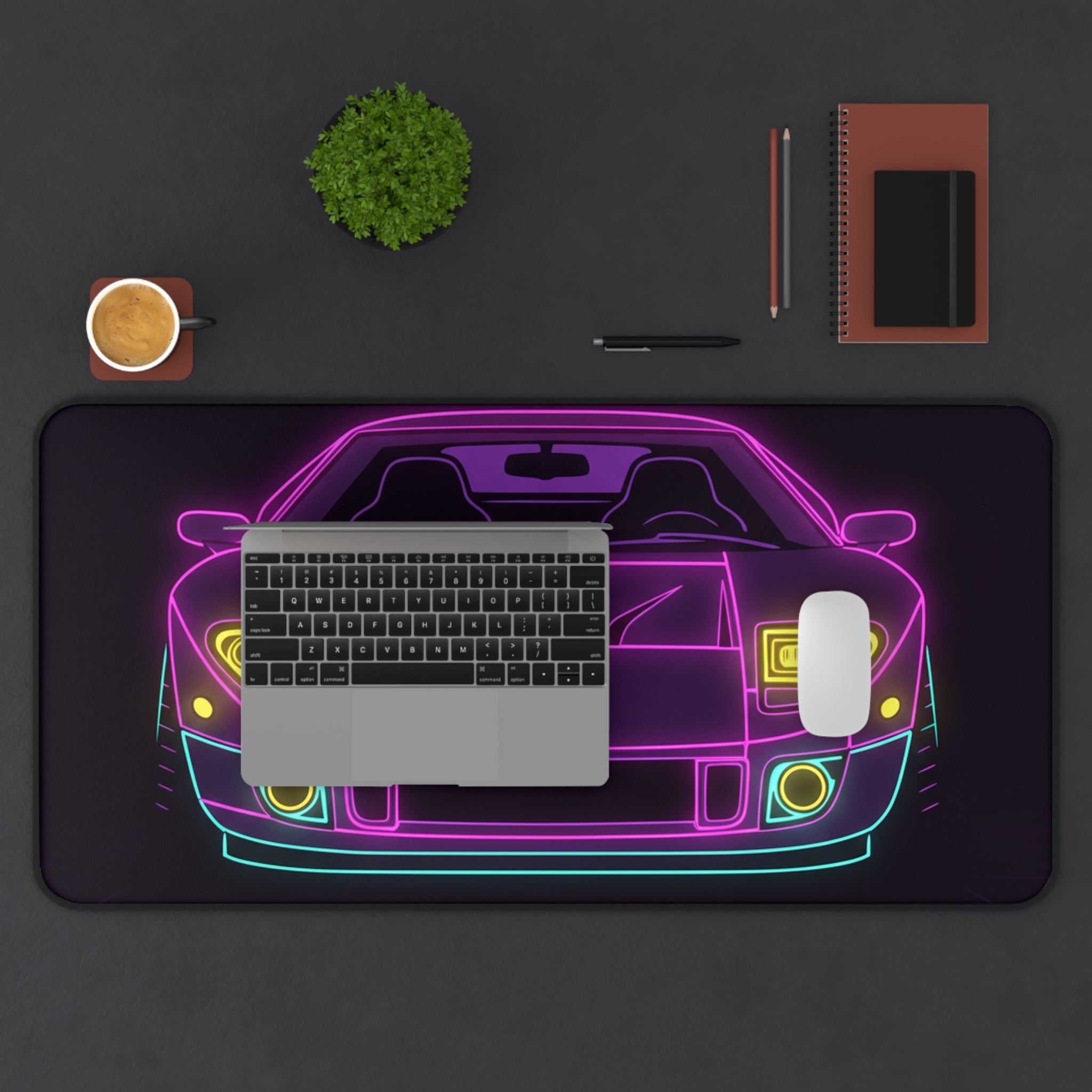 Ford GT40 (1964-69) Neon Synthwave Desk Mat