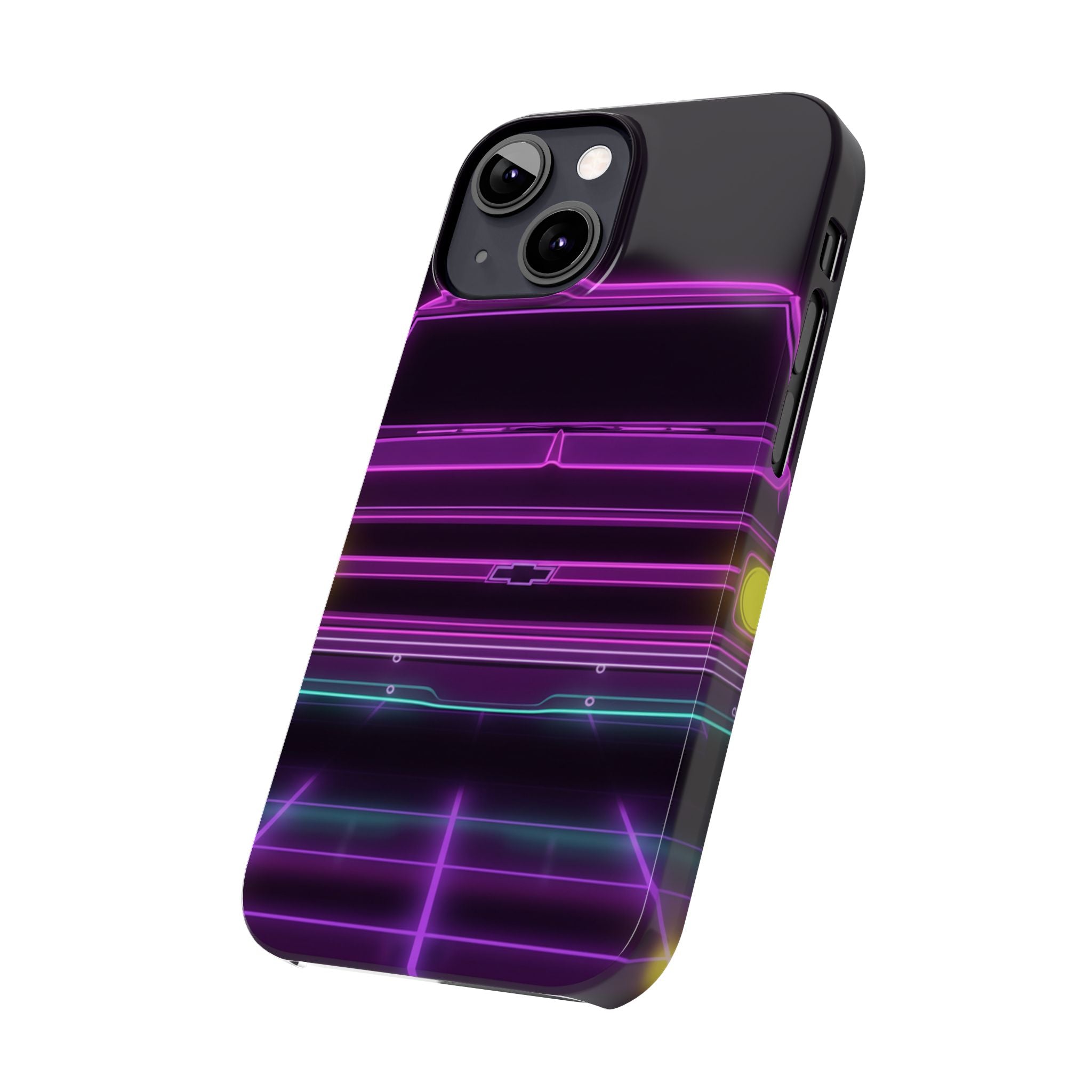 Chevy C10 Pickup (1967-72) Pro-Touring Neon Synthwave Phone Case